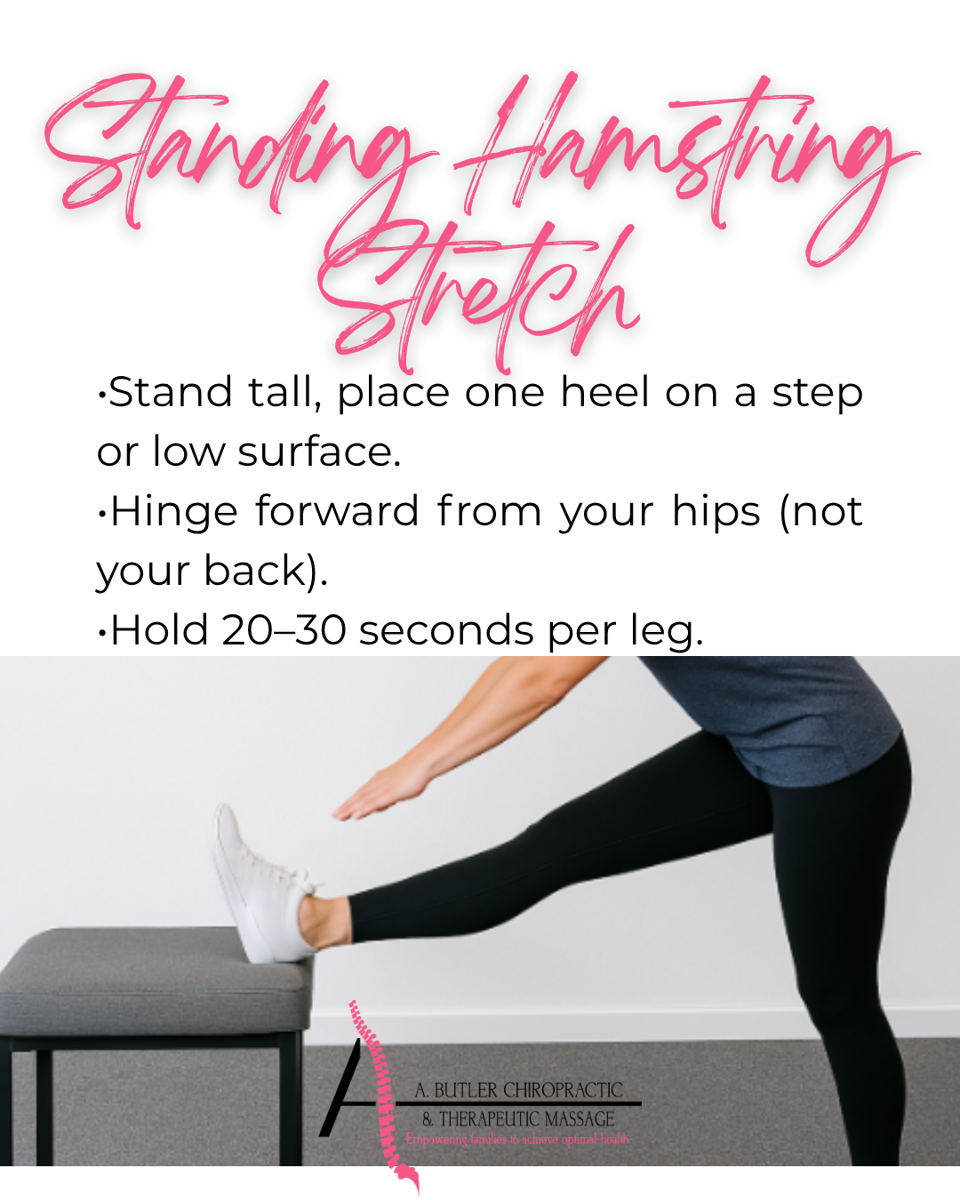 standing hamstring stretch