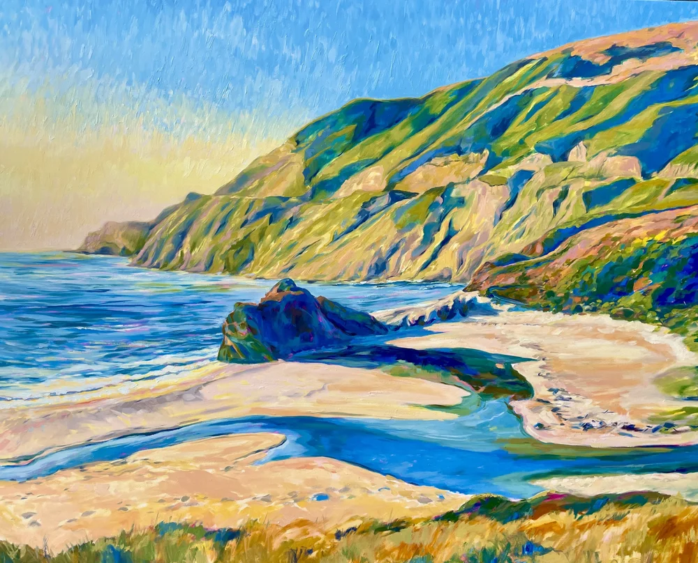 LittleSurRiver-BigSur-48x60-KatiePodracky-2024.JPG