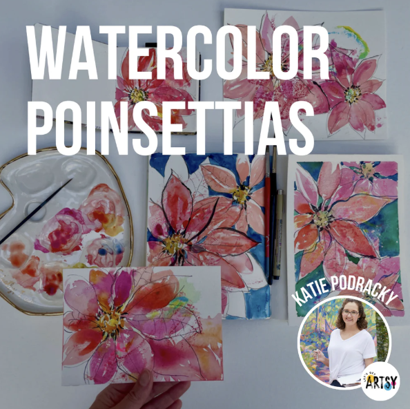 Let's play with printmaking and watercolor in this fun, easy project!