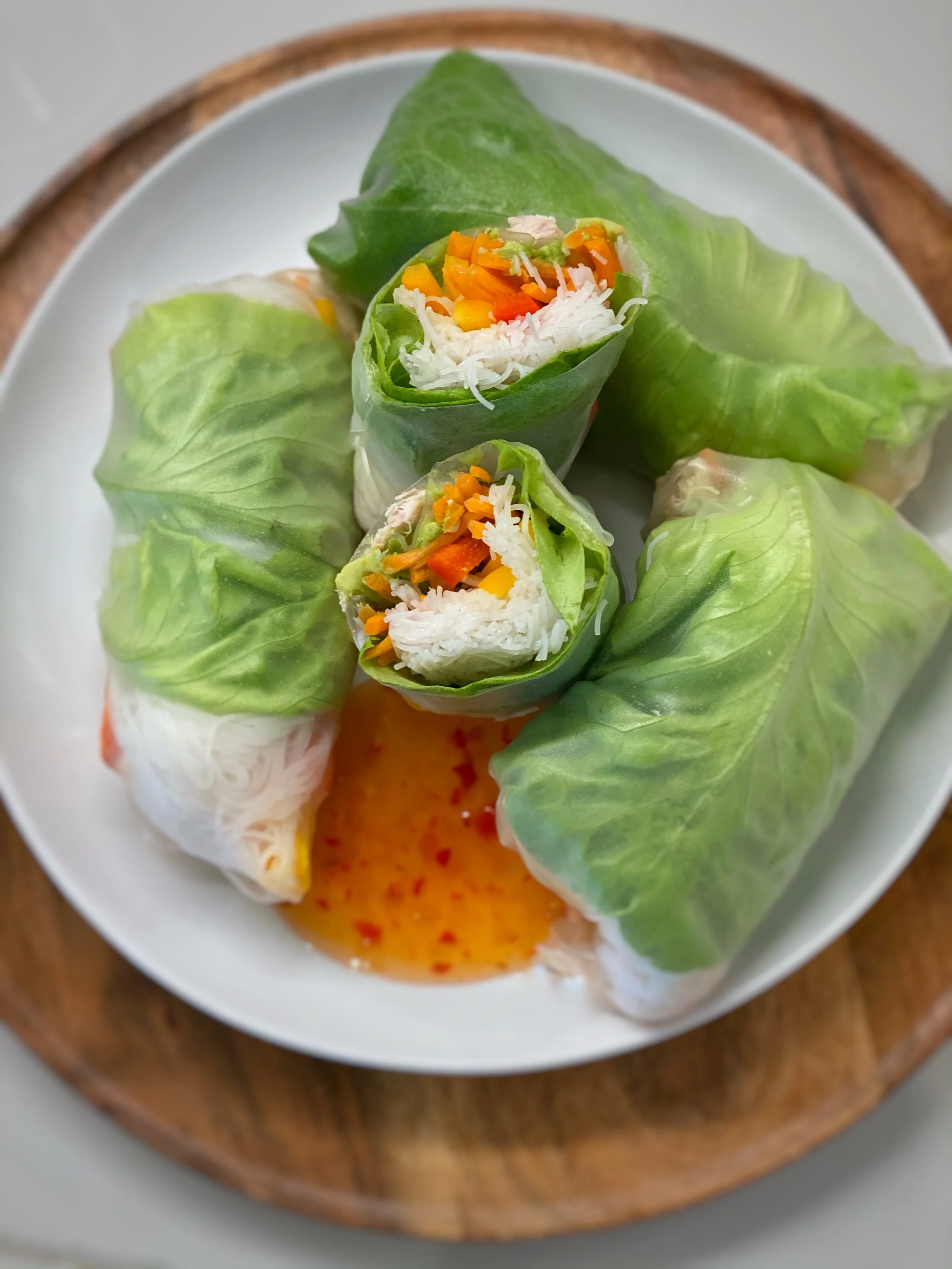 Chicken and Veggie Rice Paper Spring Rolls — A Place for Everyone