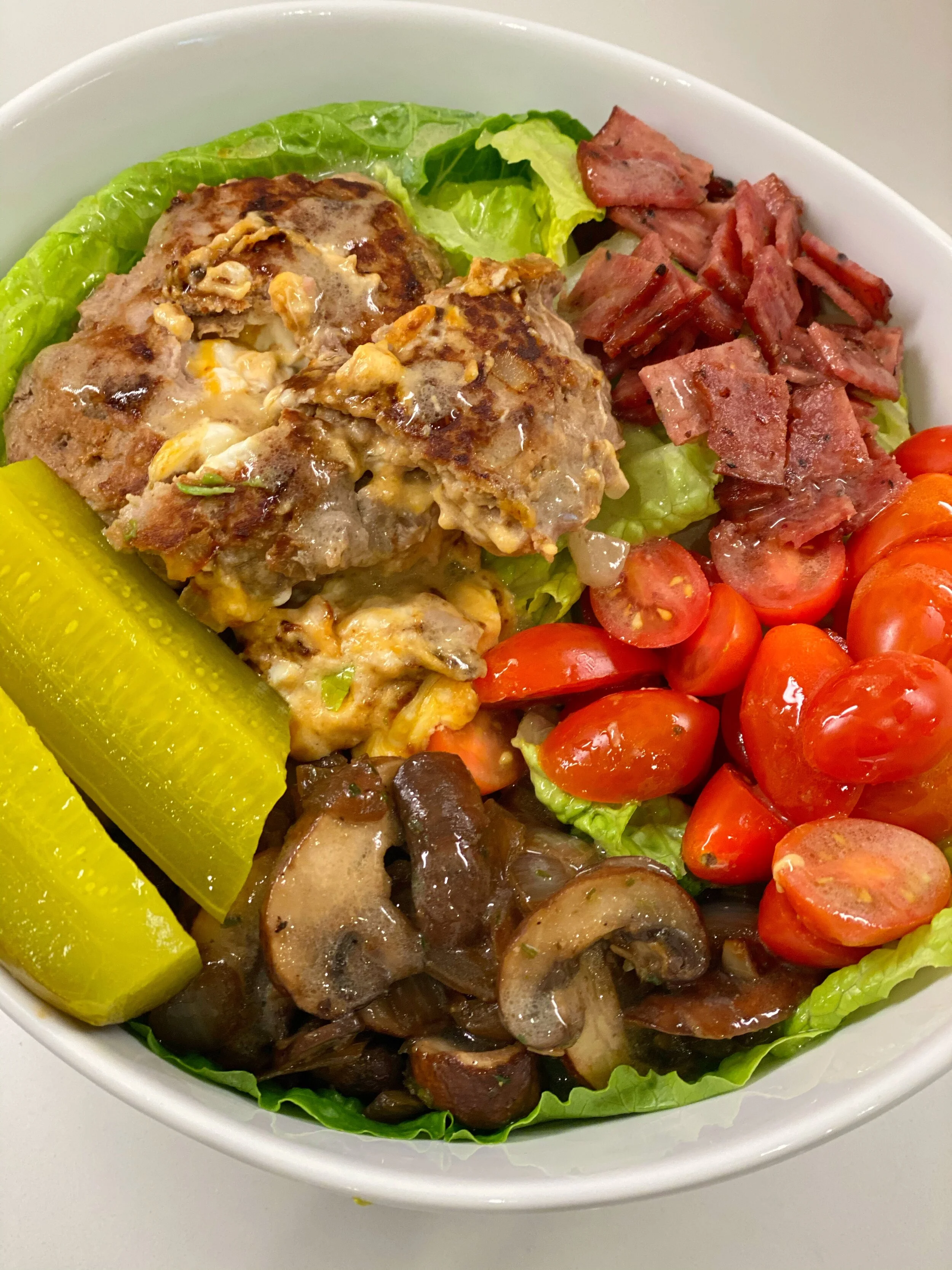 Jalapeño Cheddar Turkey Burger Bowl — A Place for Everyone