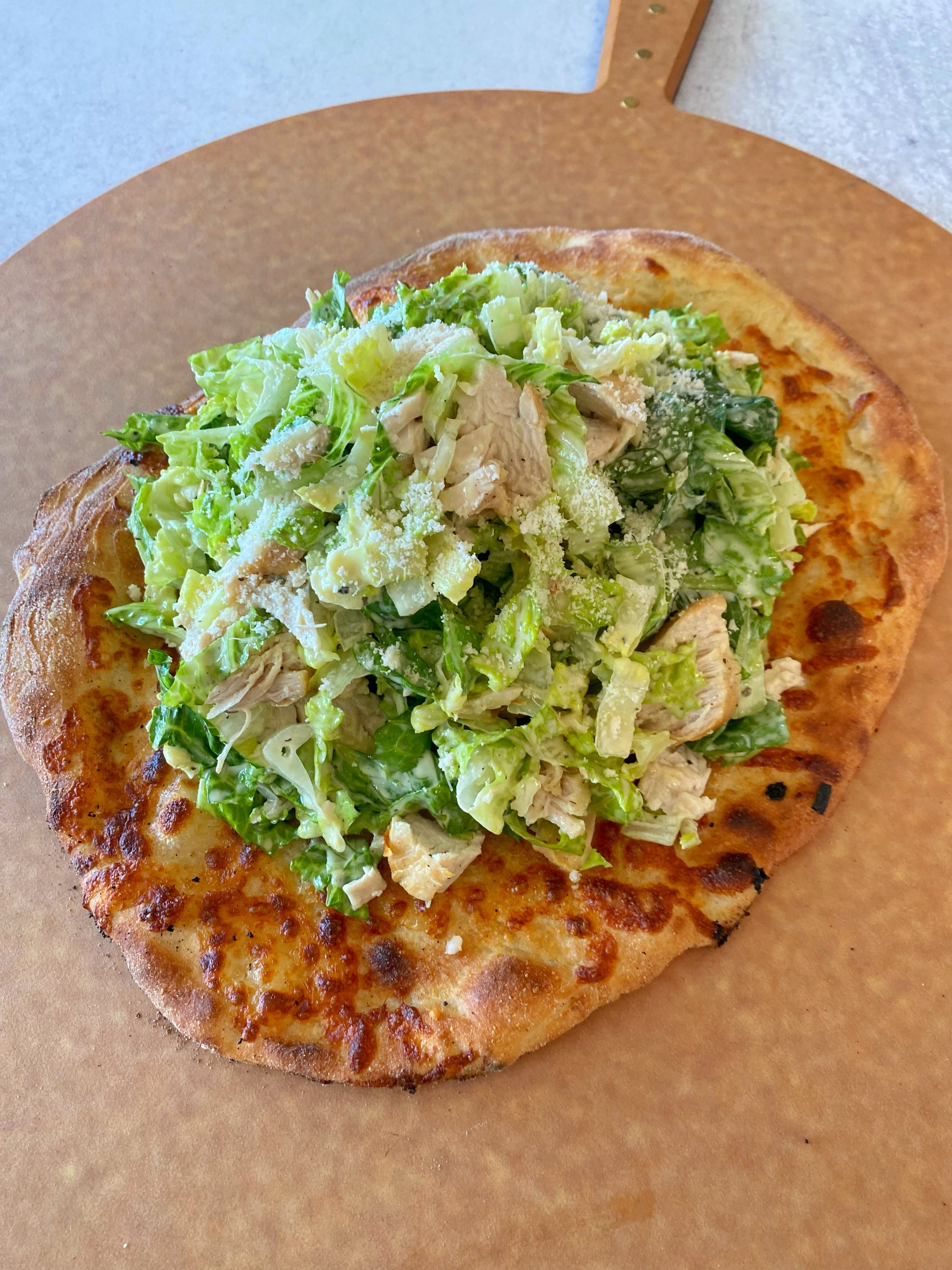 Chicken Caesar Salad Pizza — A Place for Everyone