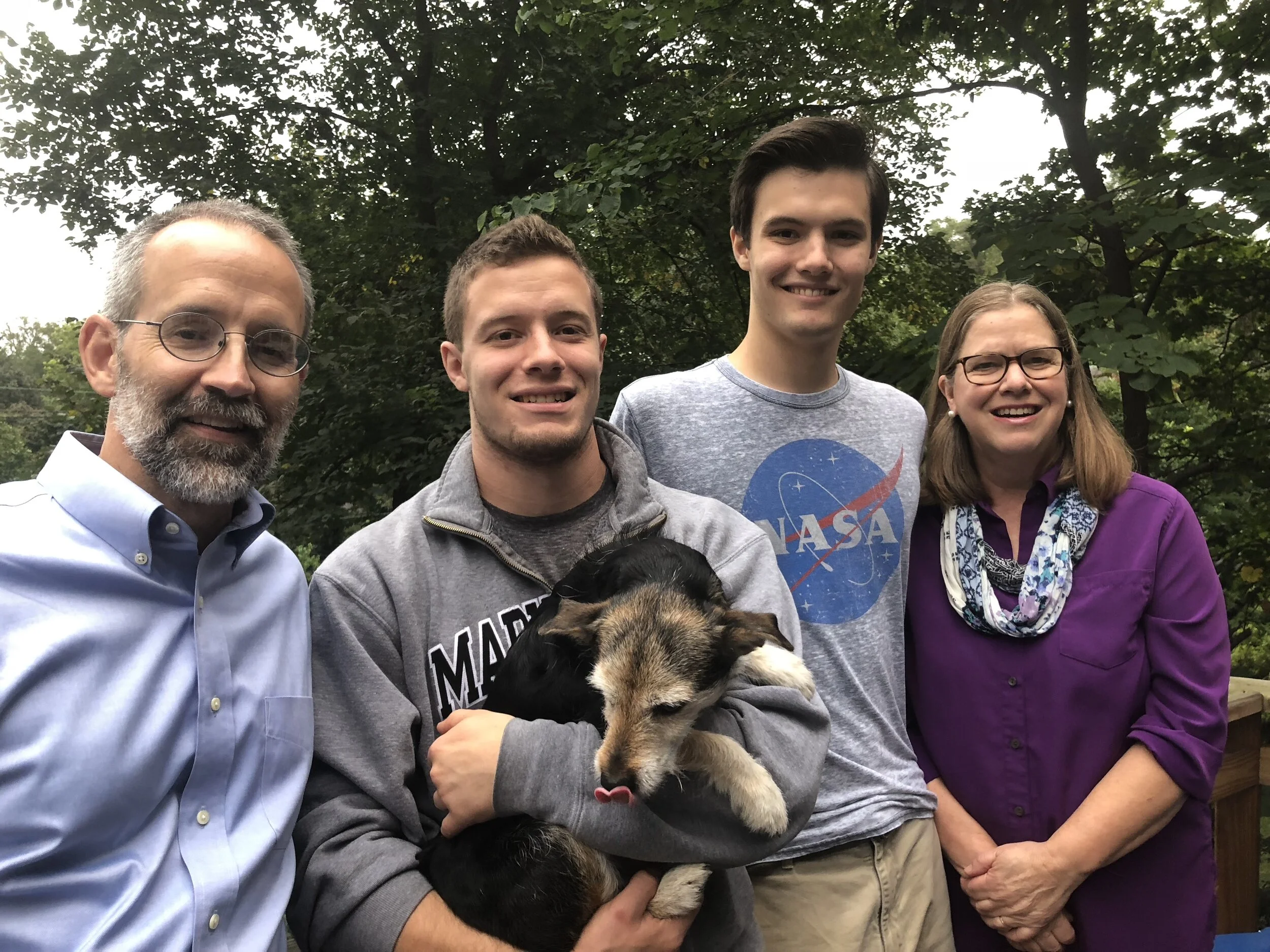 The Spawn Family (and Pup!). Kyle and Carla pictured on the right.
