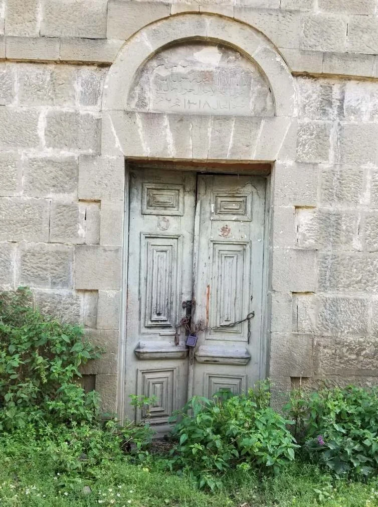 Entrance to a former Meskhetian Mosque in the village of Oshora (built circa 1900)