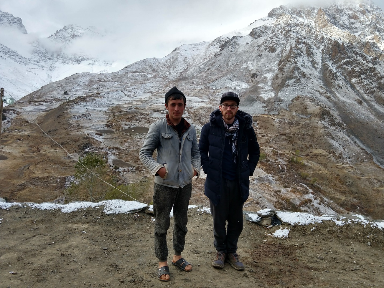 Parting with a new friend. Bidev village, Yaghnob Valley, Sughd Province, Tajikistan. This isolated valley is home to the Yaghnobi people, the last linguistic descendants of the ancient Sogdians who once controlled the Silk Road trade and ruled the great cities of Central Asia in wealth and splendor.
