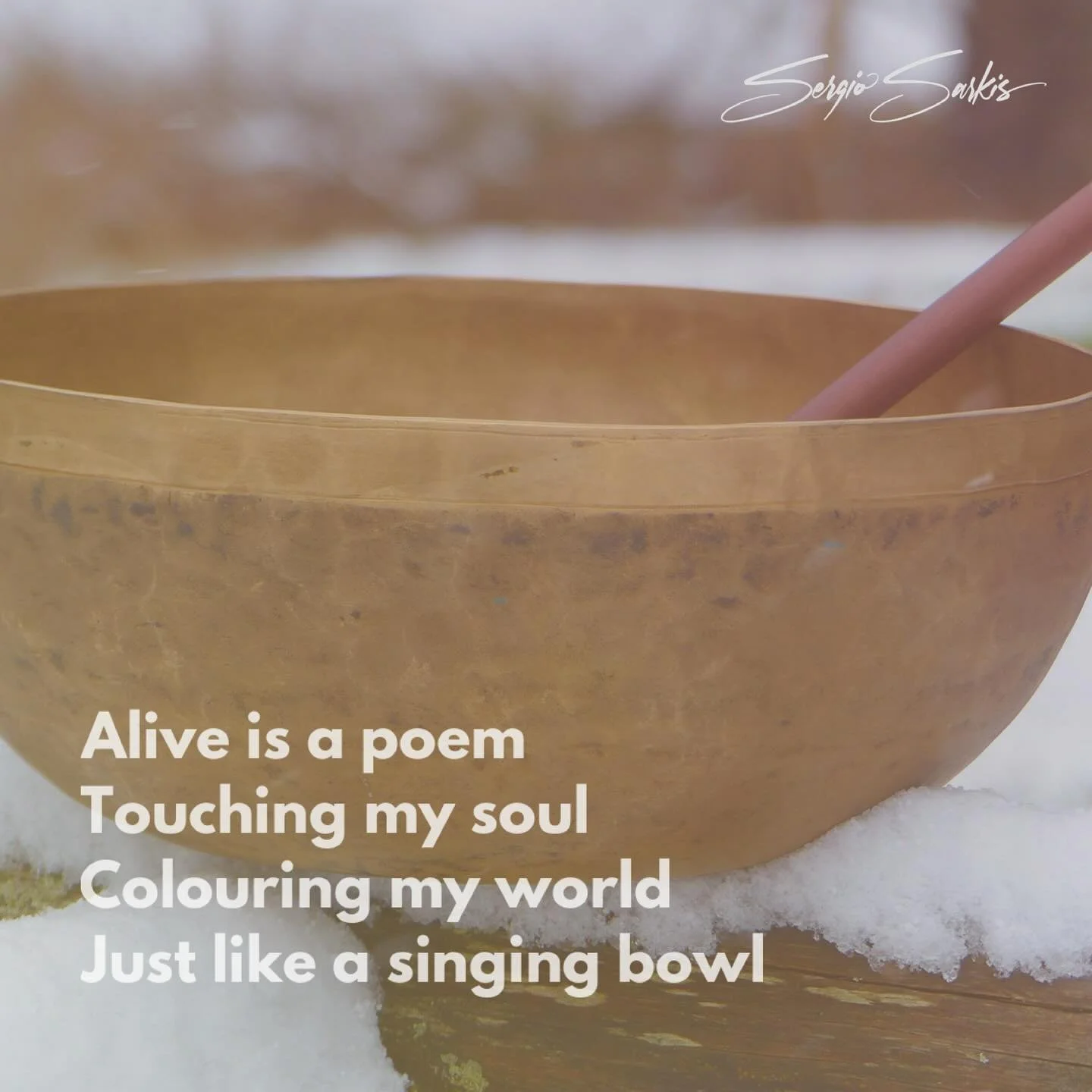 Alive is a poem 
Touching my soul
Colouring my world 
Just like a singing bowl

#TheHowlingMystic
#WearablePoetry
#SpokenWordArtist
#PoetryTshirts
#ArchetypalArt
#MysticPoet
#WolfMedicine
#EcstaticPoetry
#PoetryCommunity
#ArtistOnInstagram
#PoetrySou