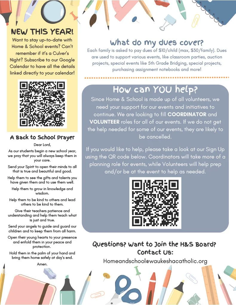 Waukesha Catholic School Home and School Association Waukesha