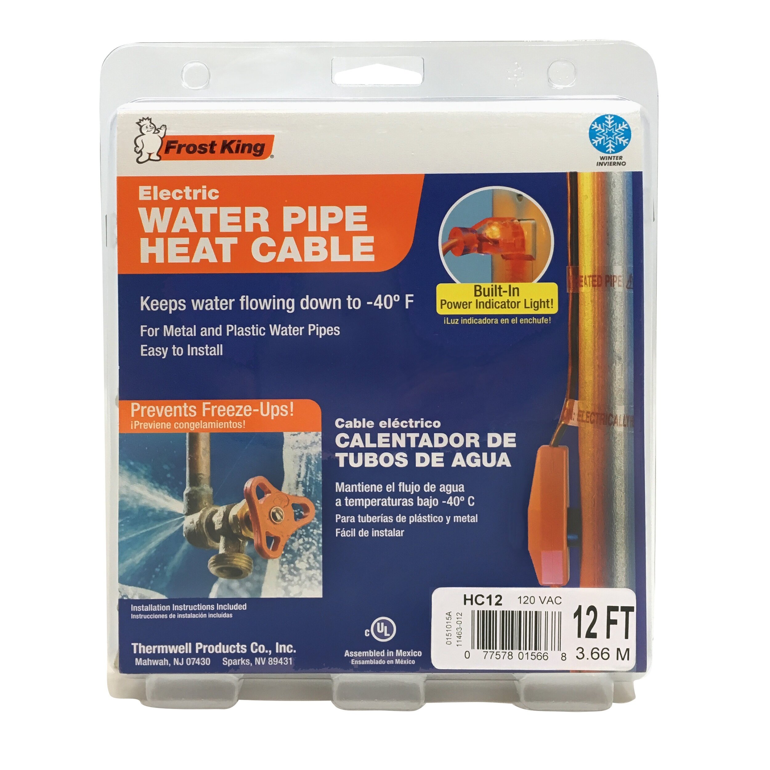 Water Pipe Heat Cable