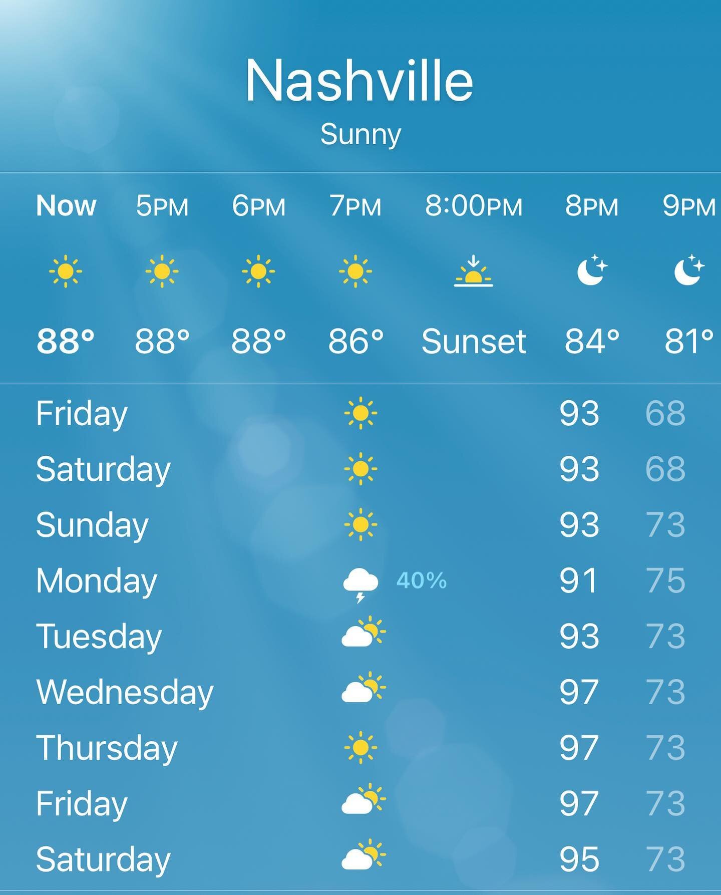 ☀️ It&rsquo;s going to be a hot next couple days! If you need any help staying cool ❄️ make the Brilliant call at 615-393-8586!