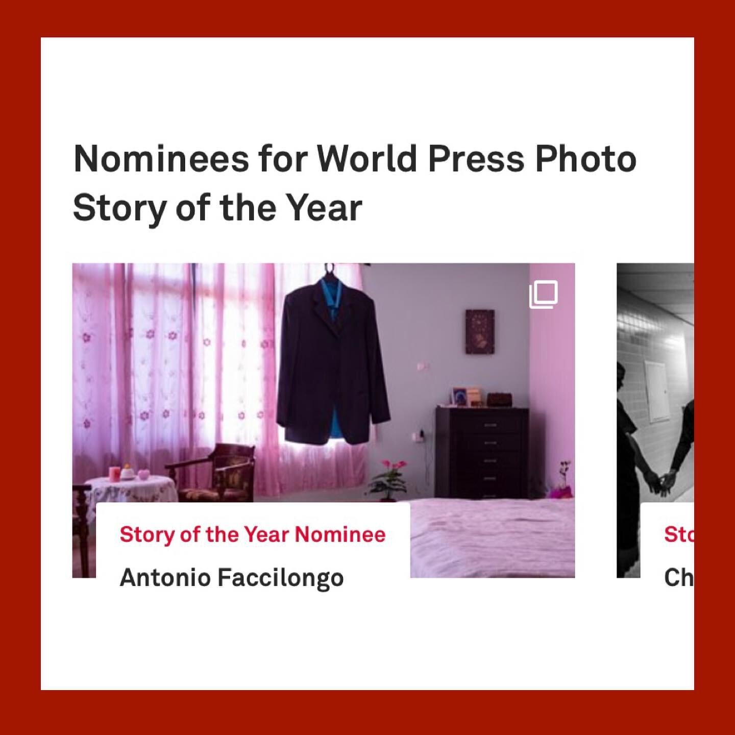 I am extremely touched and honored to be nominated for @worldpressphoto Story of the Year 2021 and long-term projects category. 

I am also very happy for all the Palestinian families who opened the doors of their homes and their hearts to me by beli