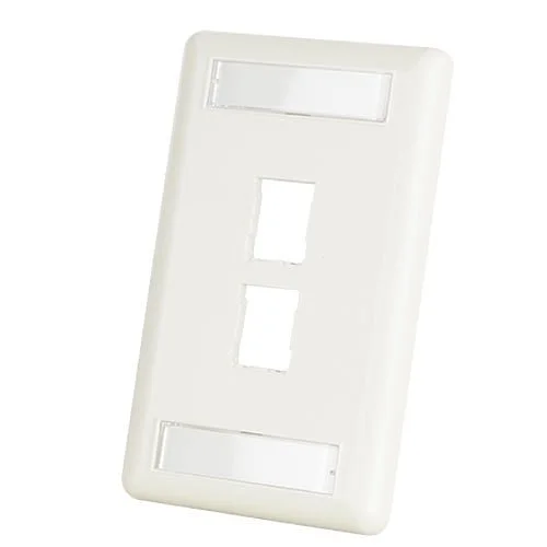 FACEPLATE DOBLE COLOR HUESO - ORTRONICS