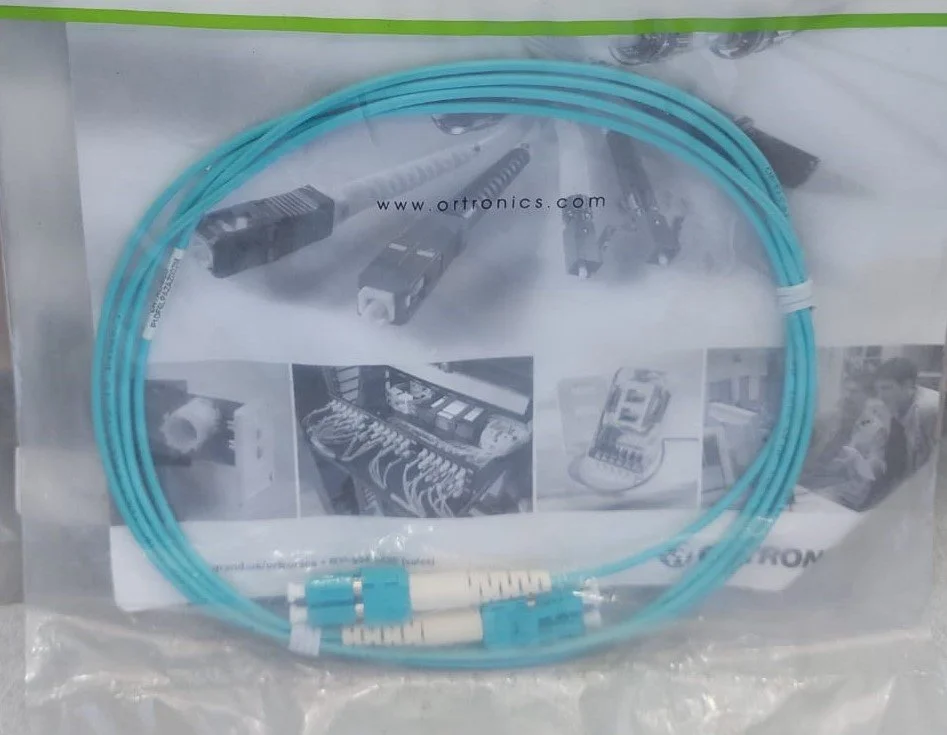 PATCH CORD DUPLEX LC(PC)-LC(PC),2M AQUA OM3 - ORTRONICS