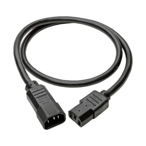 CABLE DE EXTENSIÓN DE ALIMENTACIÓN C13 a C14 100V-250V / 15A/1M - TRIPP LITE