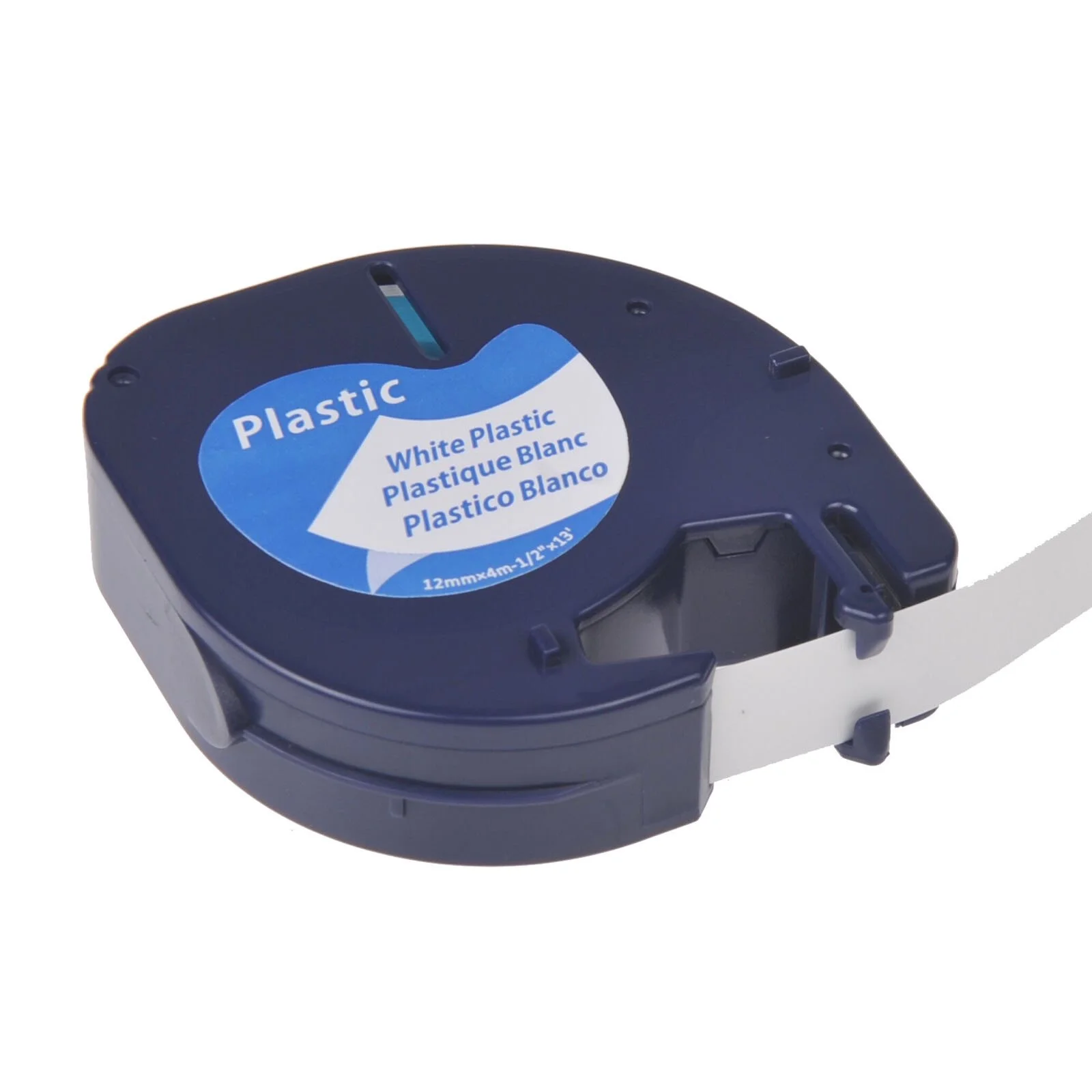 CINTA ETIQUETADORA PLASTICA BLANCA - LABEL KINGDOM