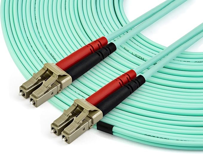PATCH CORD DE FIBRA OPTICA MULTIMODO 15M OM4 LC-LC DUPLEX PVC AQUA - LEGRAND