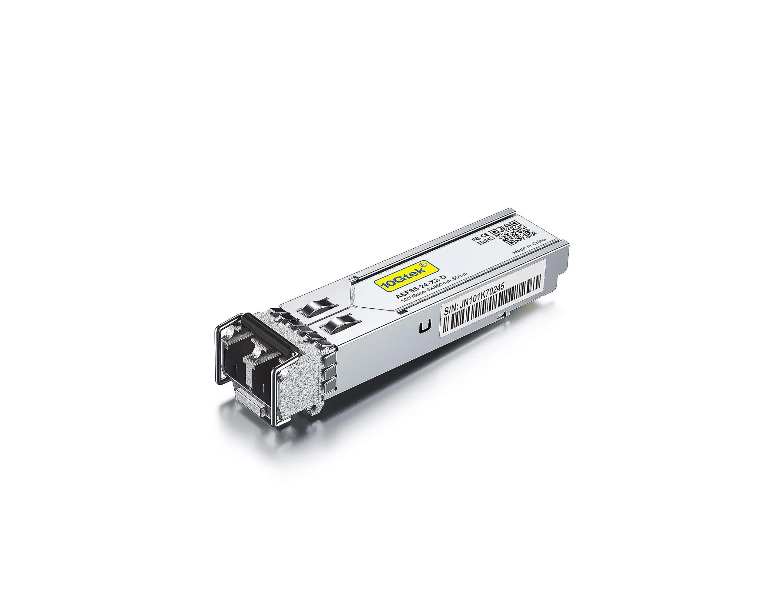 10GTEK 1.25G SFP 1000Base-SX Módulo transceptor de fibra multimodo LC, 850nm MMF, 1,804.5 ft