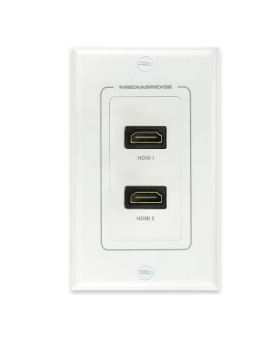 FACEPLATE CON ENTRADA HDMI DOBLE - MEDIA BRIDGE