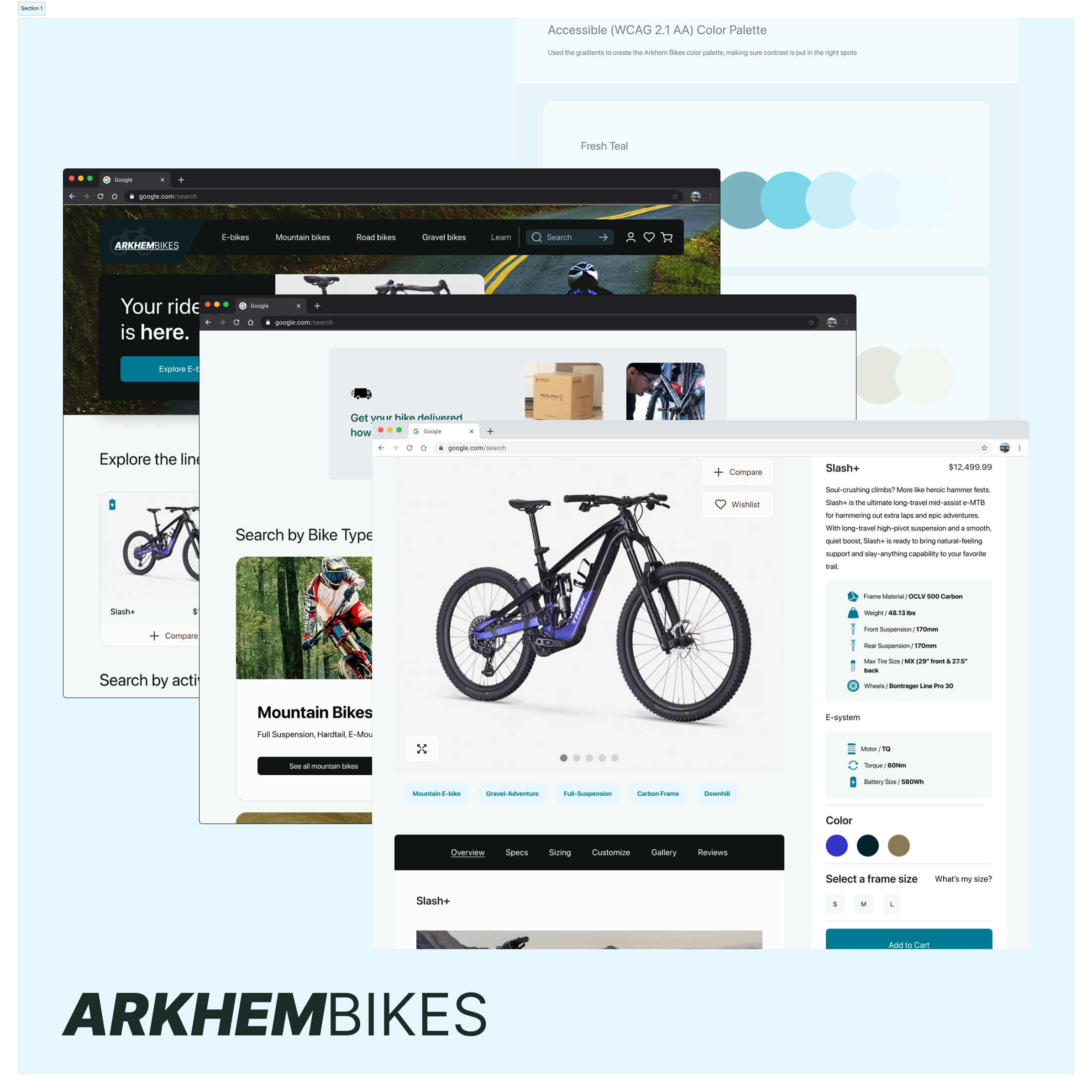 E-Commerce Bike Shop for Desktop
