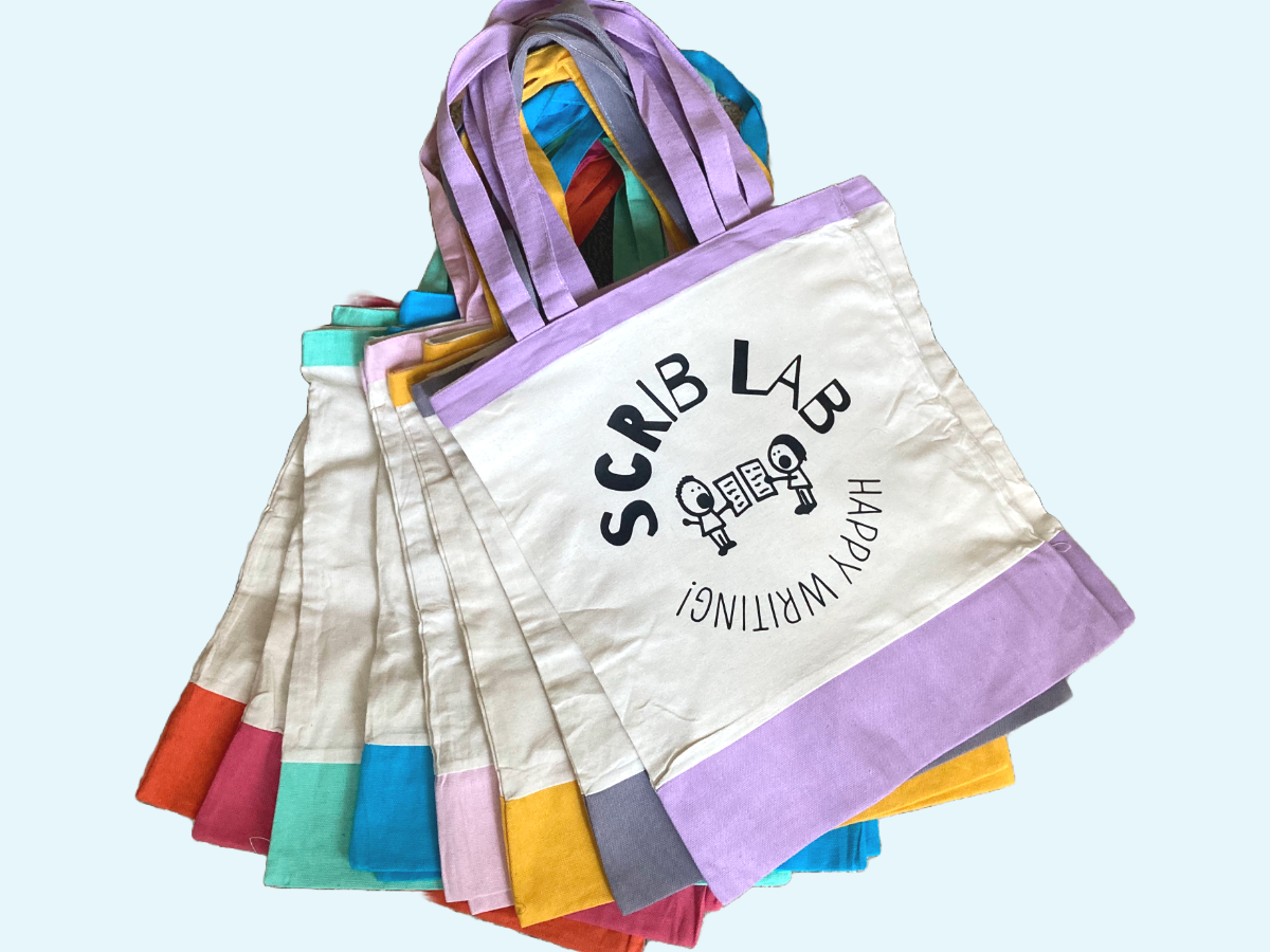 Tote Bag, "Happy Writing"