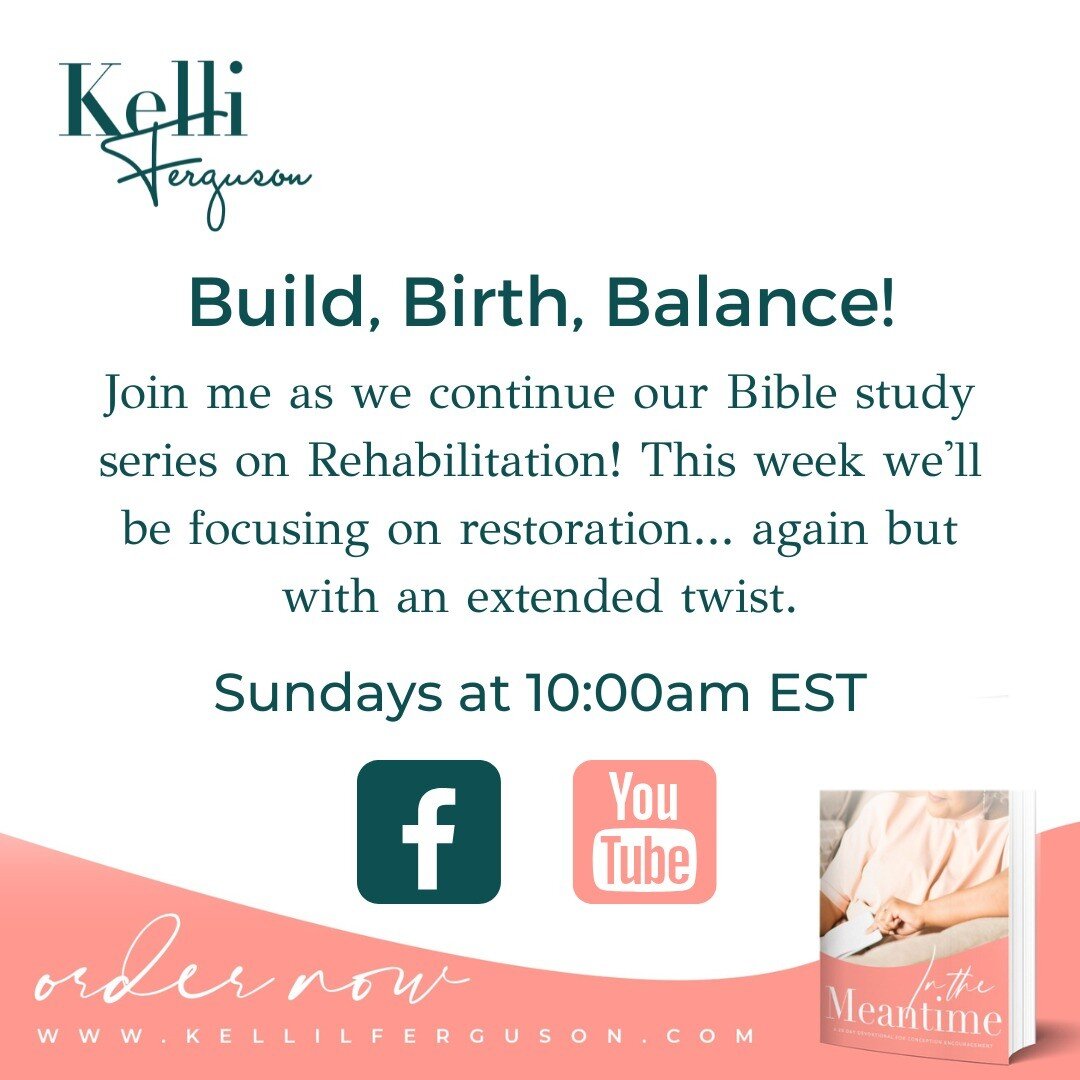 I'm super pumped about today's discussion. Can't wait to dive into rehabilitation = restoration (again) with you at 10am EST. 

See you soon! Link in bio!

#restoratation #spiritualrehabilitation #joel2 #joel2v28 #spiritualrestoration #biblestudy #su