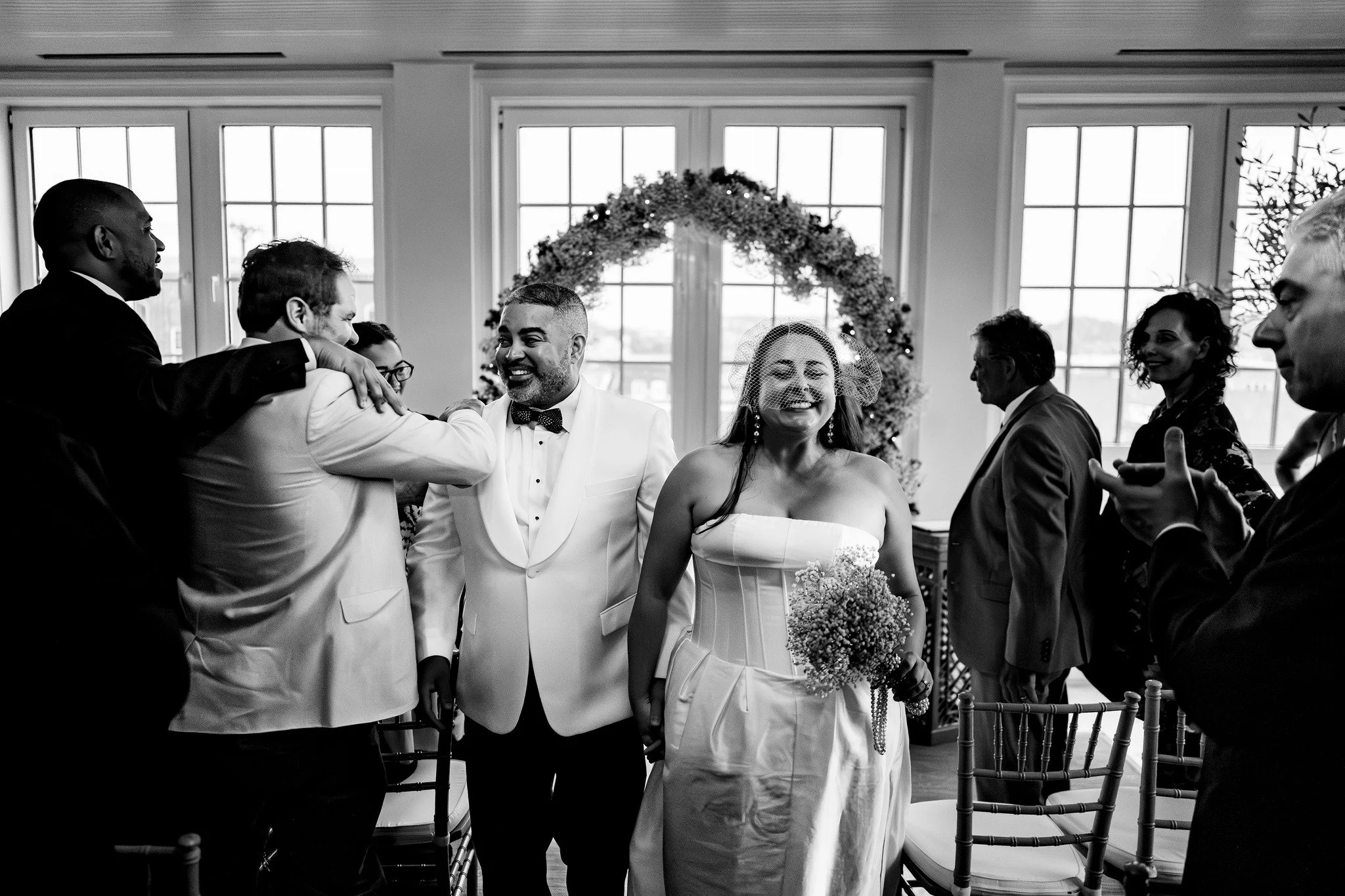 This right here is why I love documenting weddings. So much joy, happiness, and love. @leahjuliet_ in Newport, Rhode Island at @gardinerhousenpt