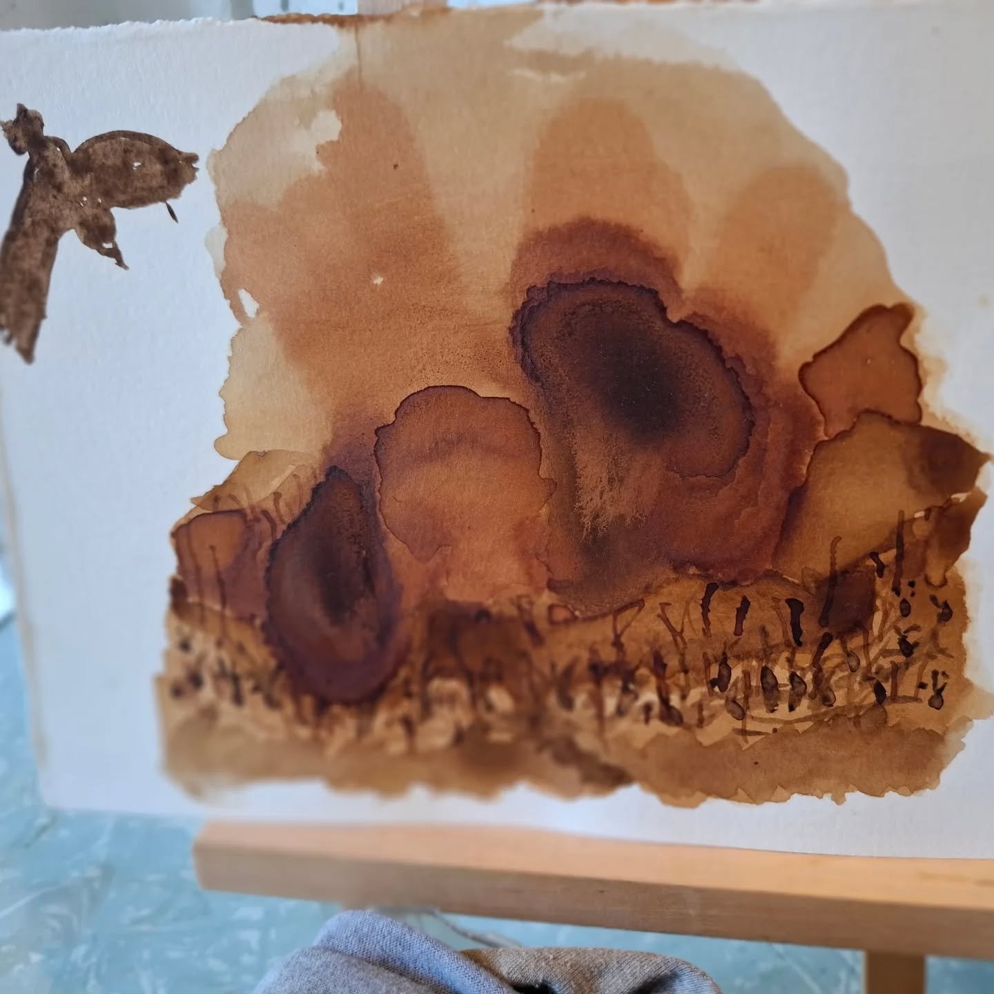 Painting climate hurts - in bark inks.

Confronting to see my friends' photos from the Otways.