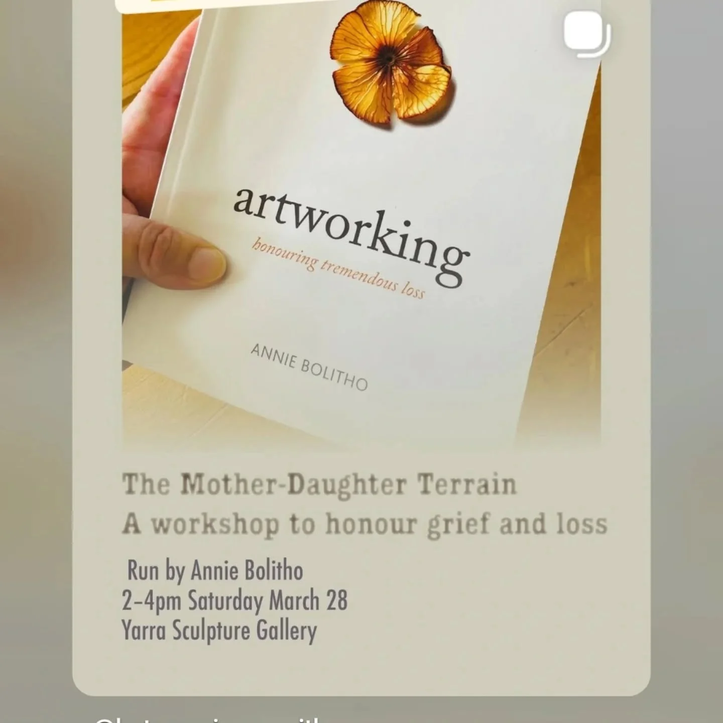 Gathering materials for tomorrow's workshop with @kategorringesmith. The Mother-daughter terrain and how we process grief and loss - rich in possibilities. 💛

Someone may want to use pink. Piano music. Smooth paper, or rough.

Kate's exhibition 'The