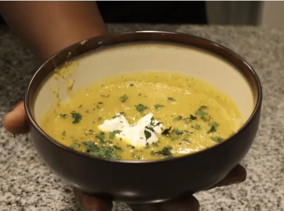 Butternut and Poblano Soup 