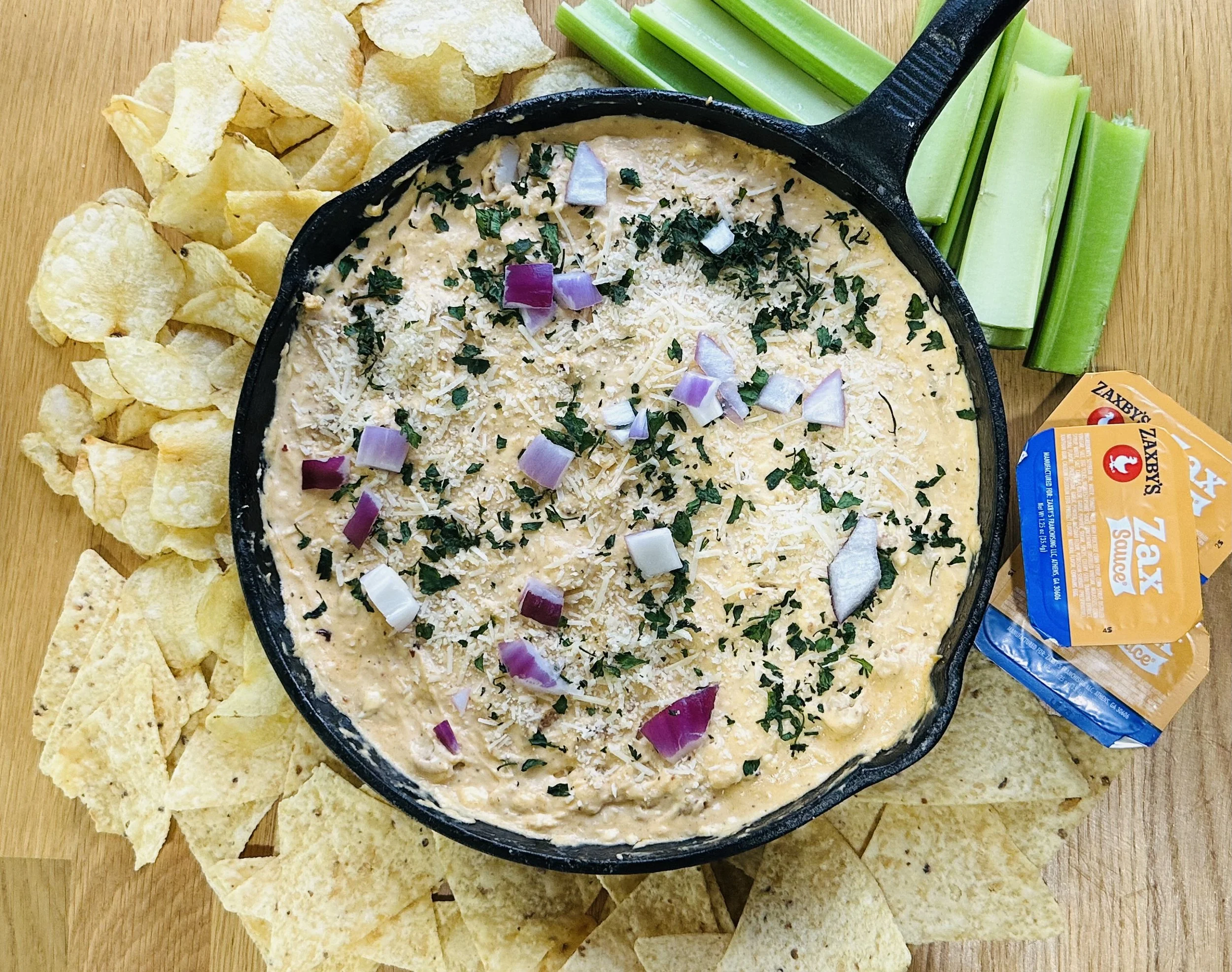 Extreme Buffalo Chicken Dip 