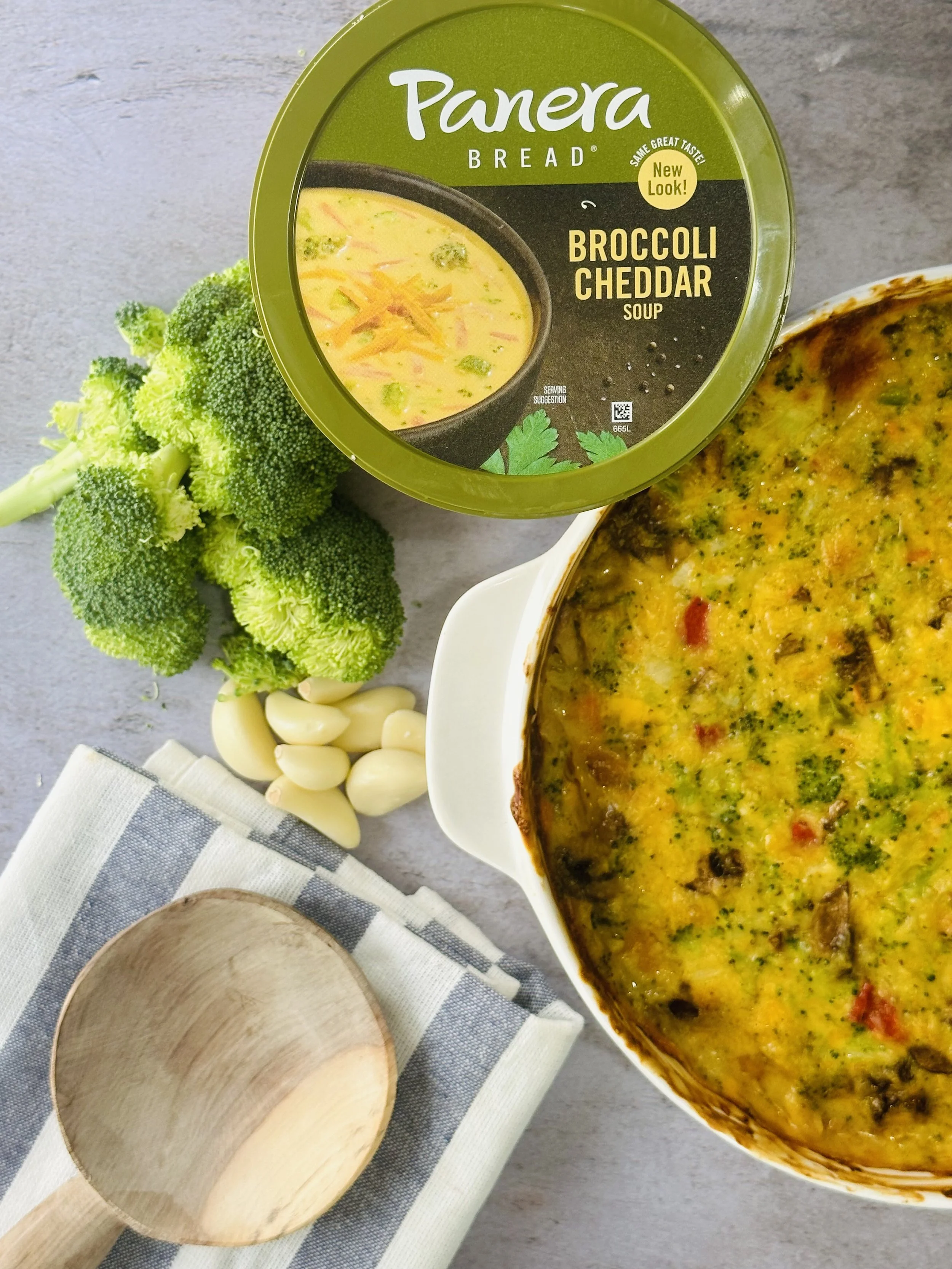 Broccoli Cheddar Soup Casserole 