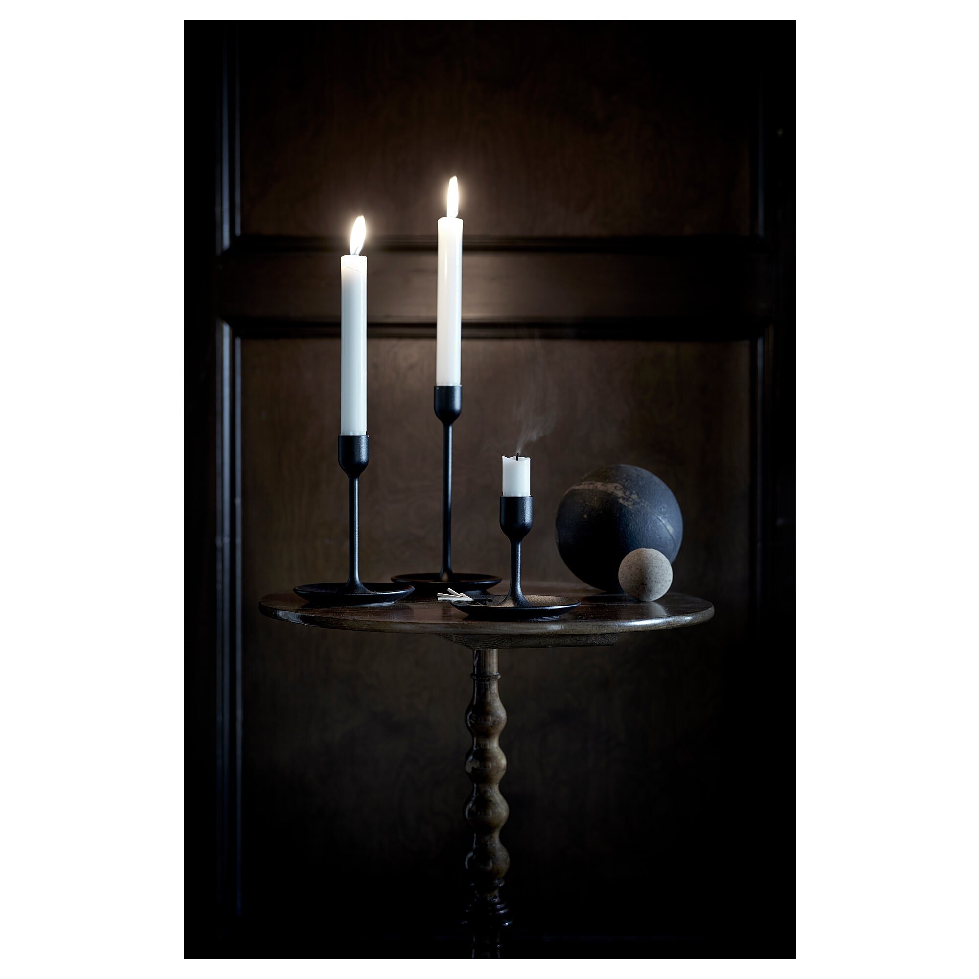 Black Candle Stick Holders