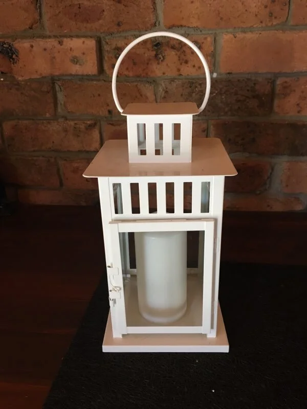Medium White Lantern