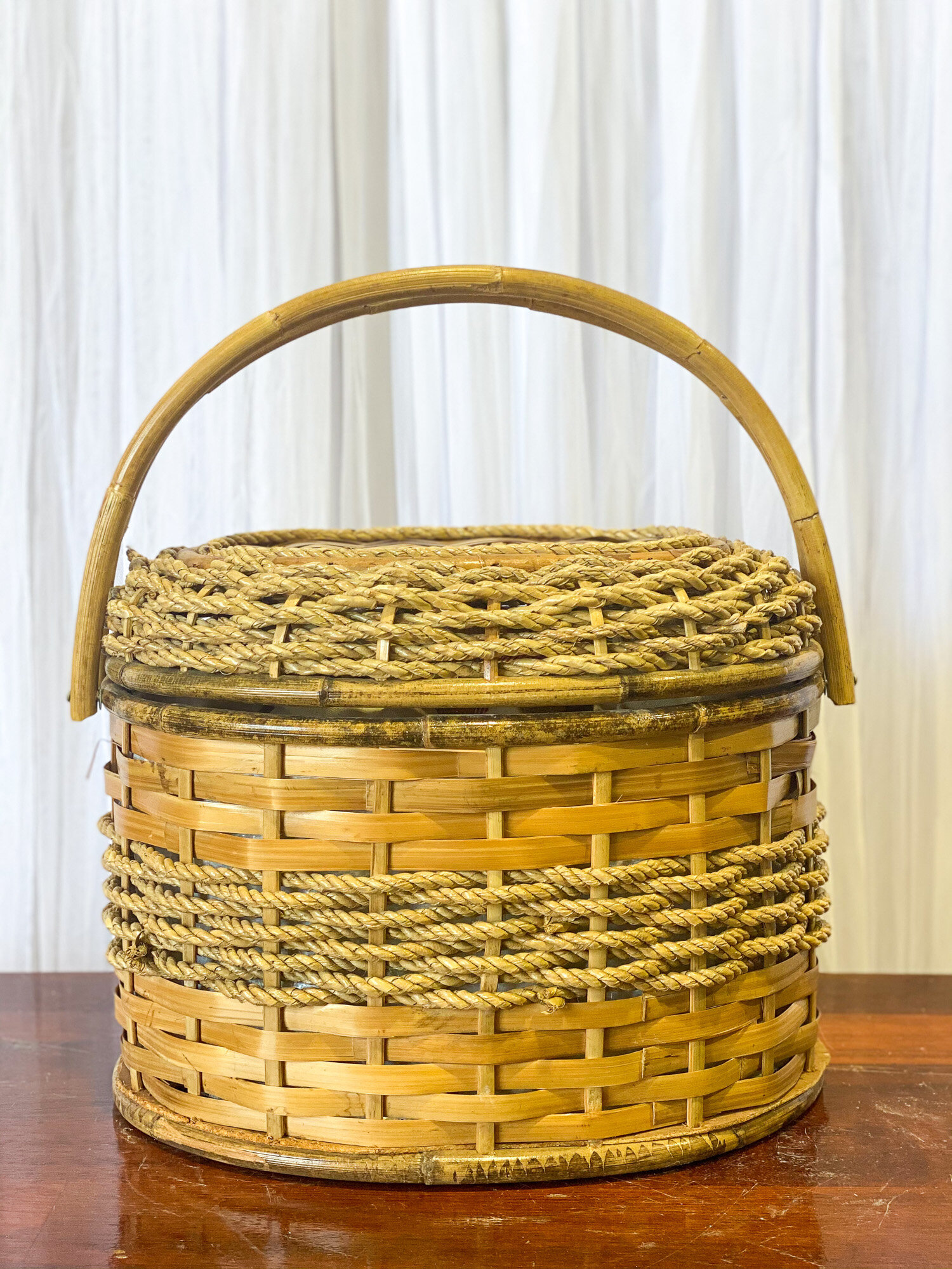 Cane Picnic Style Basket