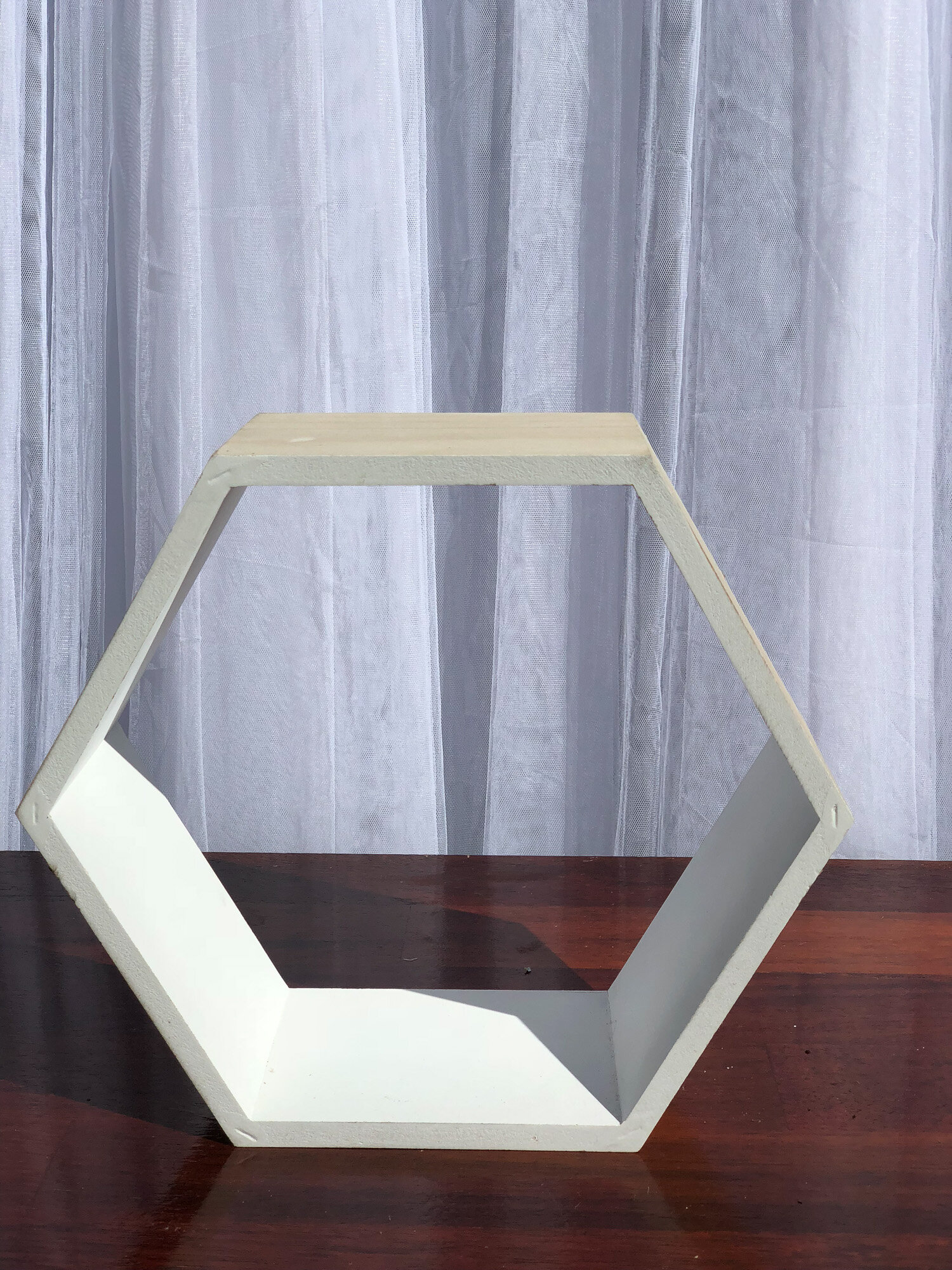 White Hexagon Decorative Box 