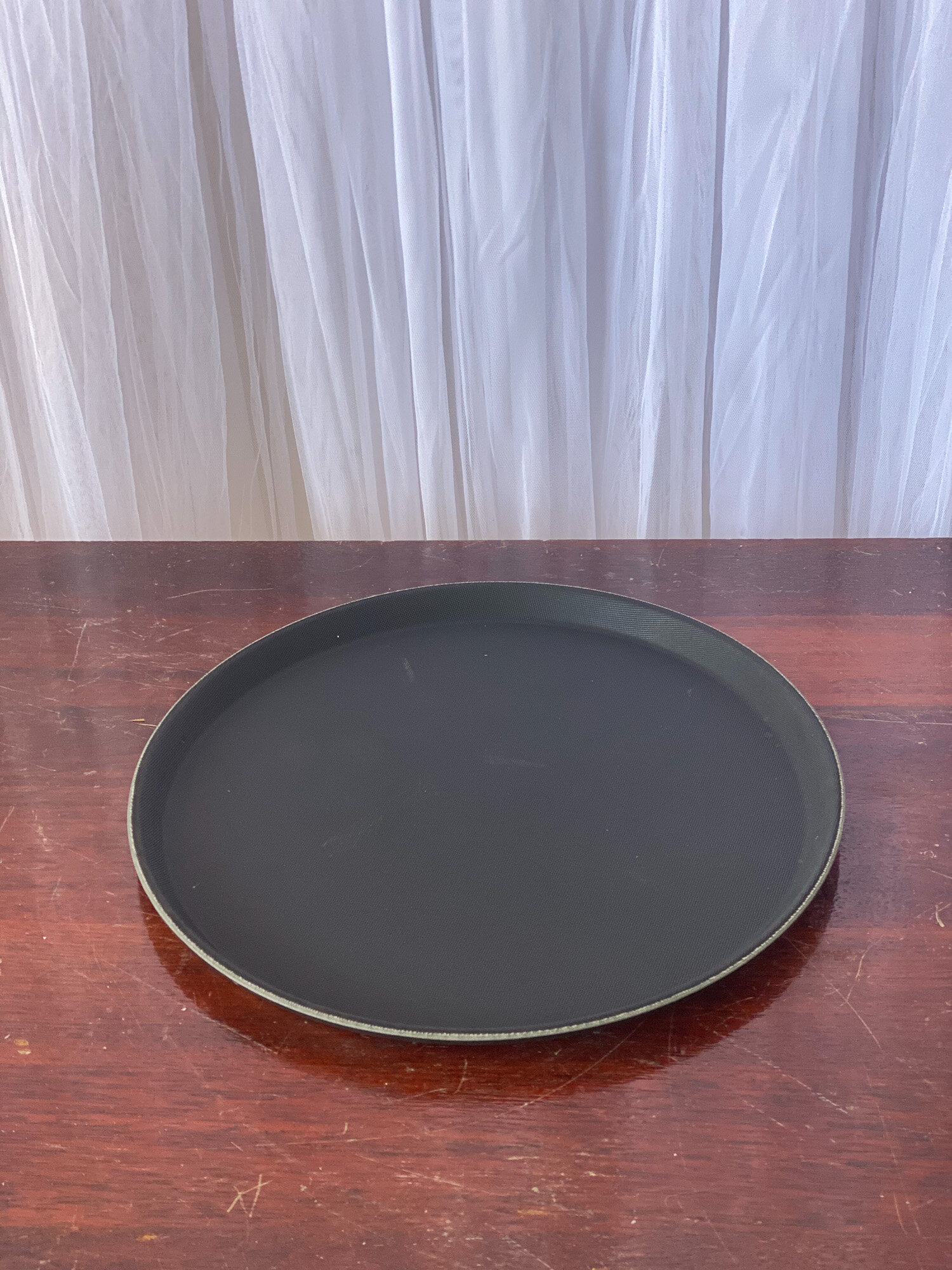 Round Black Bar Tray