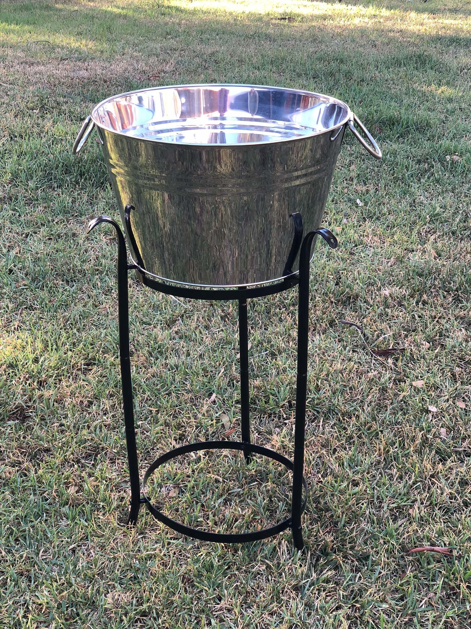 Stainless Steel Drink Tub on Stand