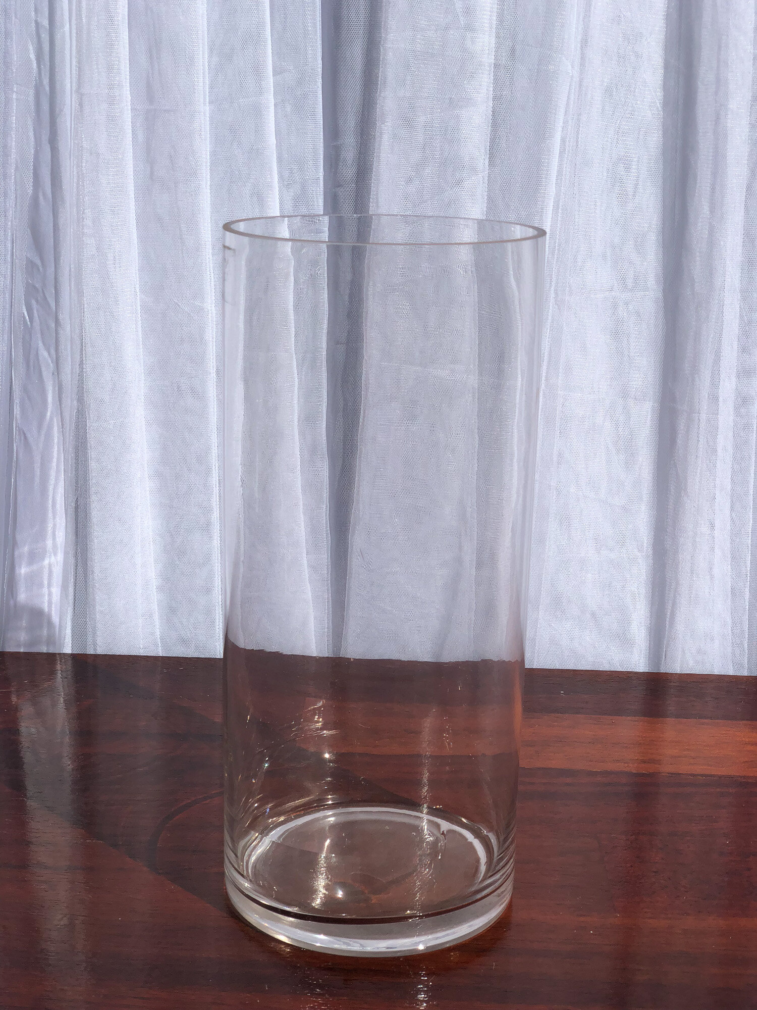 Large Cylinder Glass Pillar Candle Holder