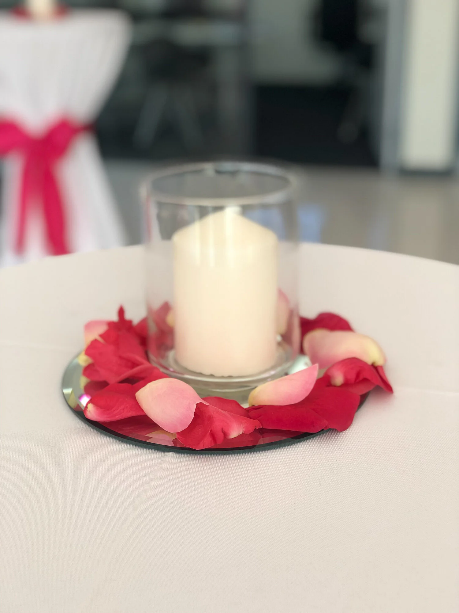 Small Cylinder Glass Candle Holder