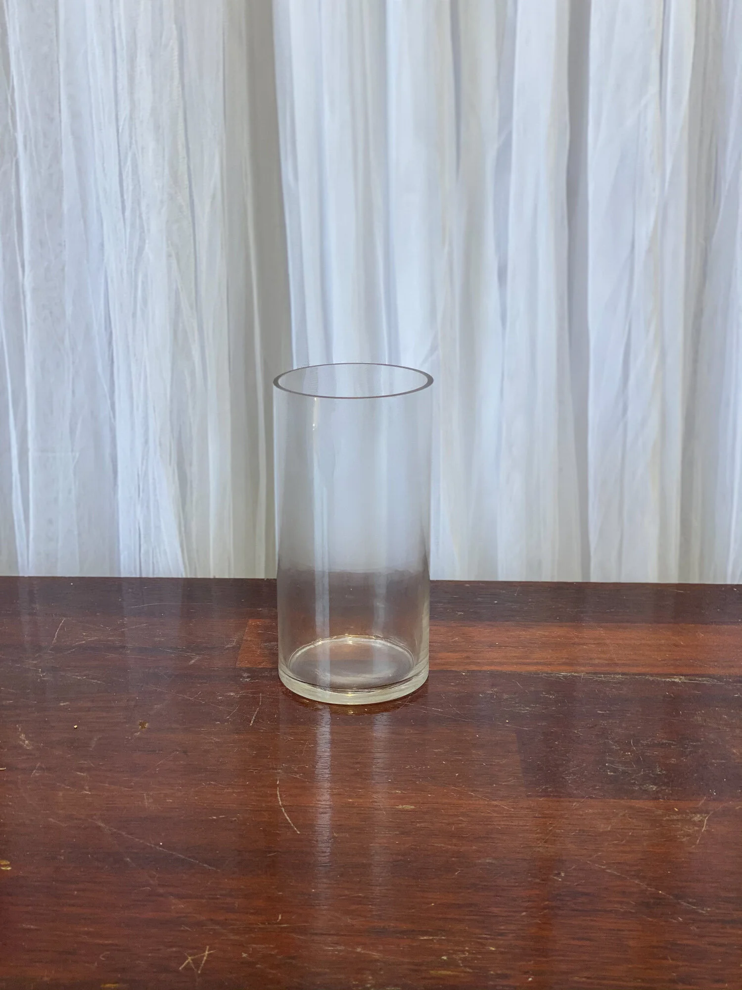 Small Glass Pillar Candle Holder