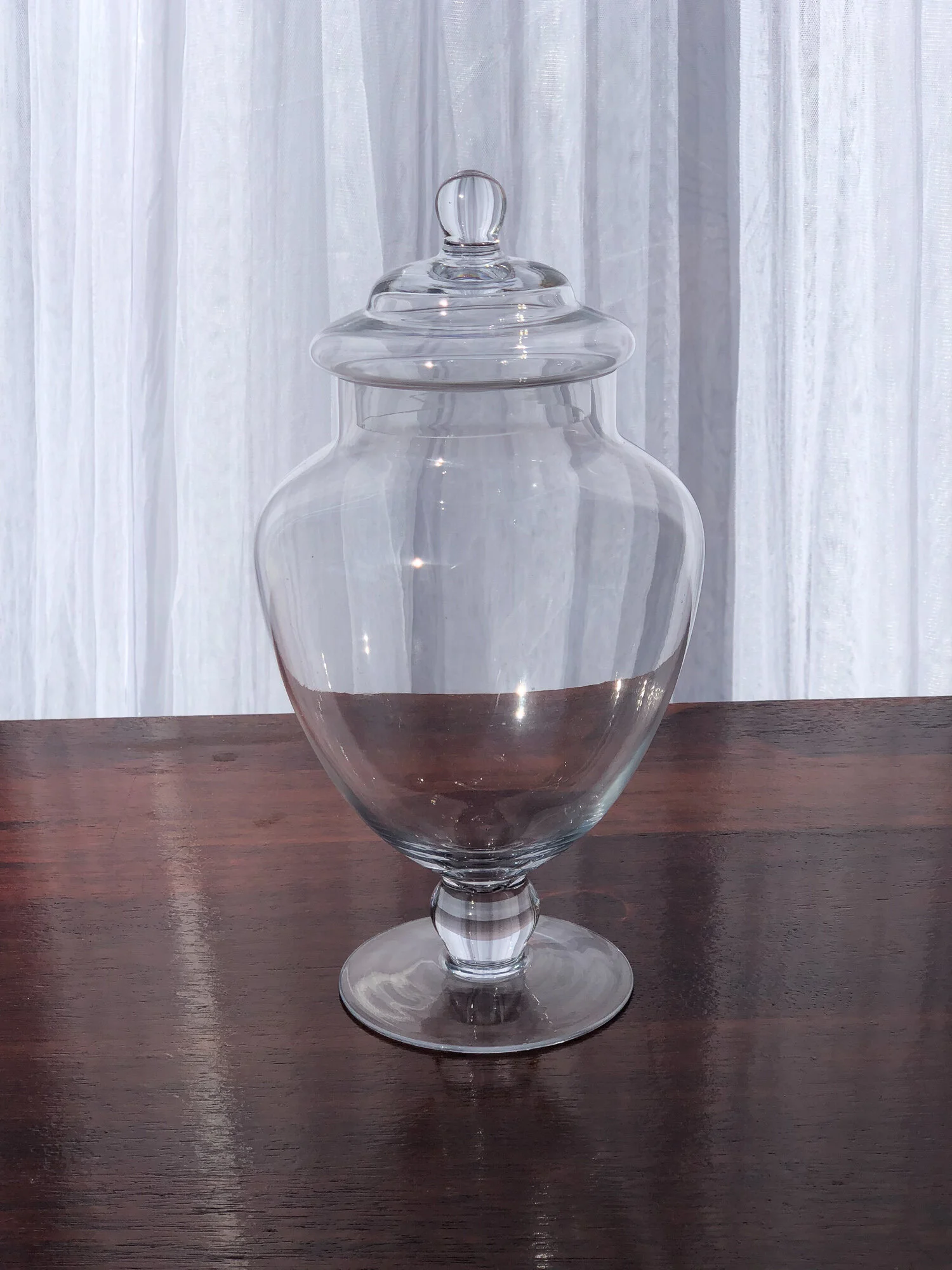 Glass Apothecary Jar 1