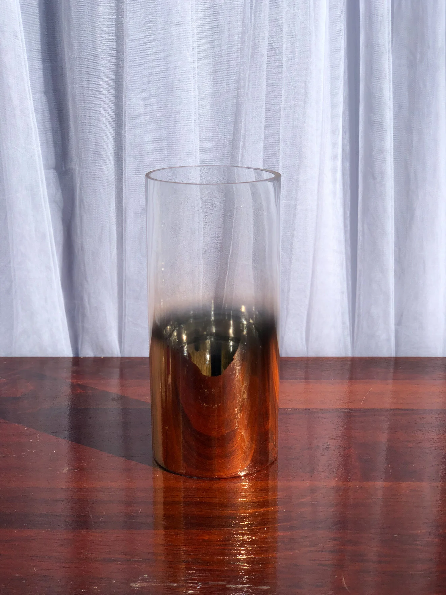 Large cylinder vase with rose gold base.jpg