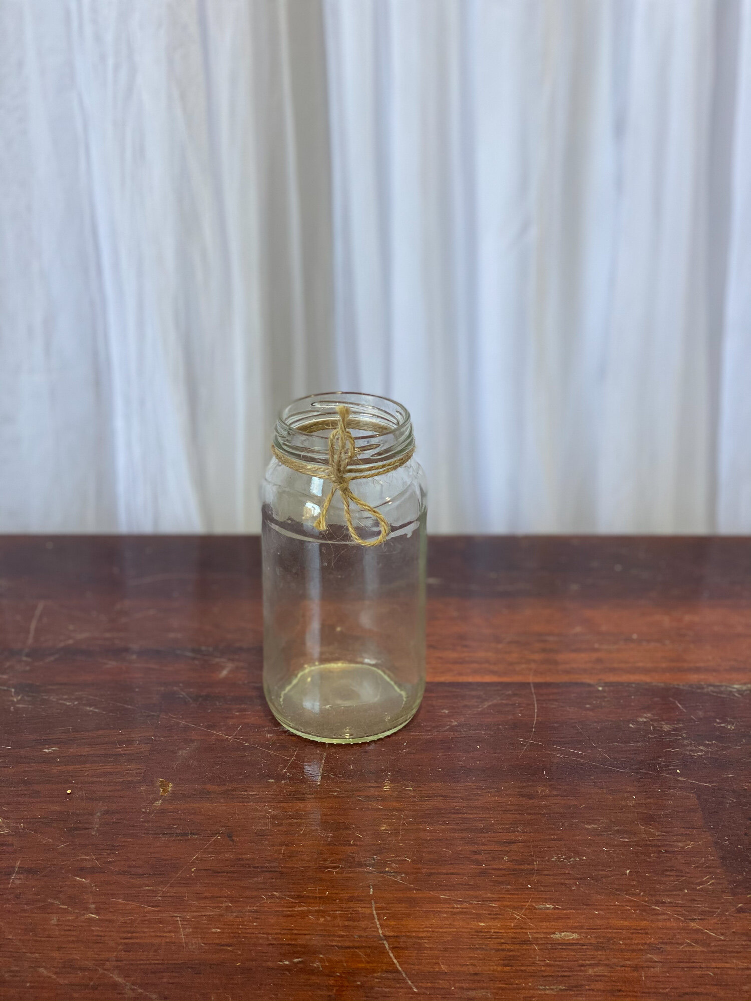 Thin Glass Jar with Twine