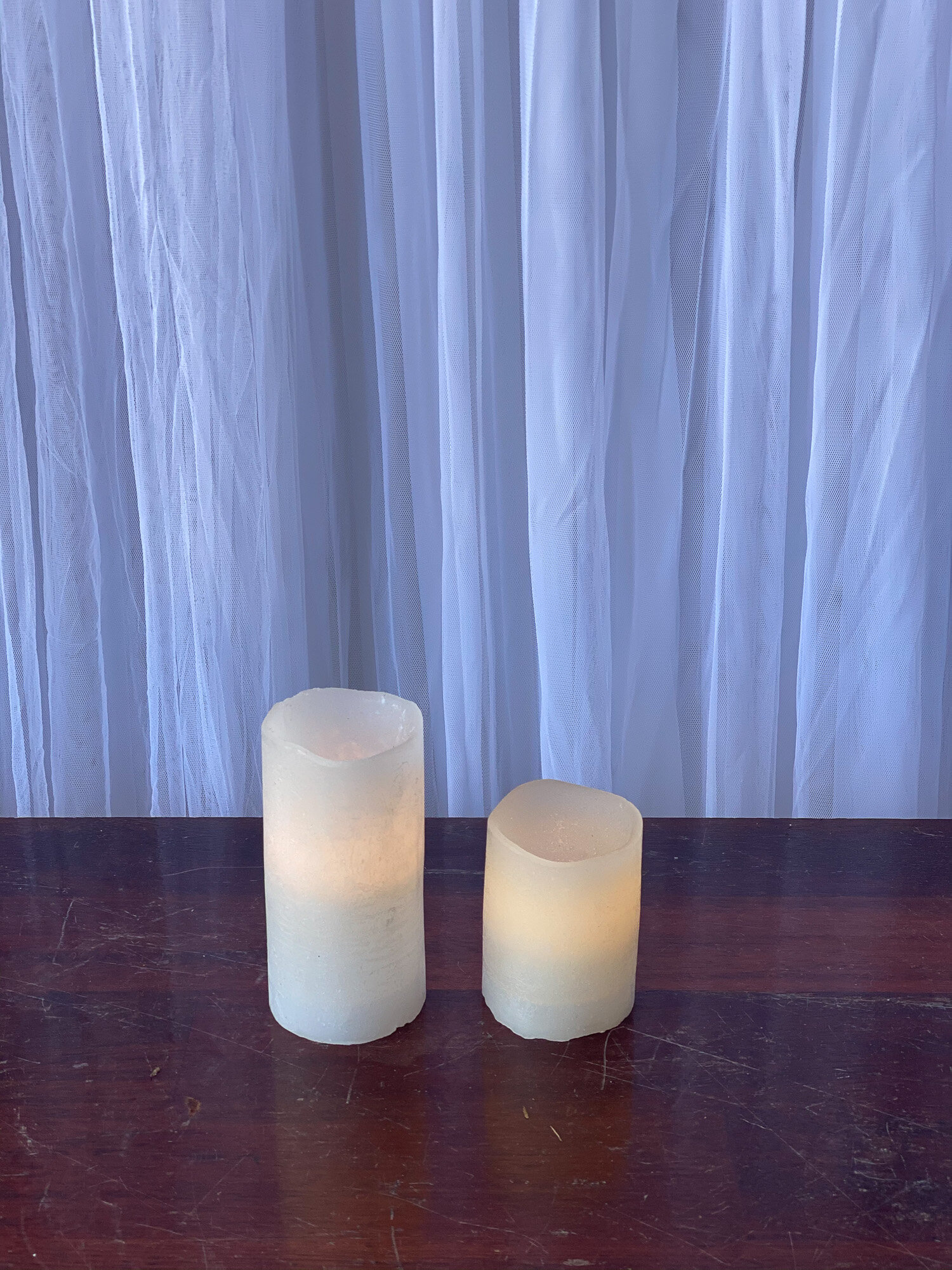 White Flickering LED Candles (2 Sizes)