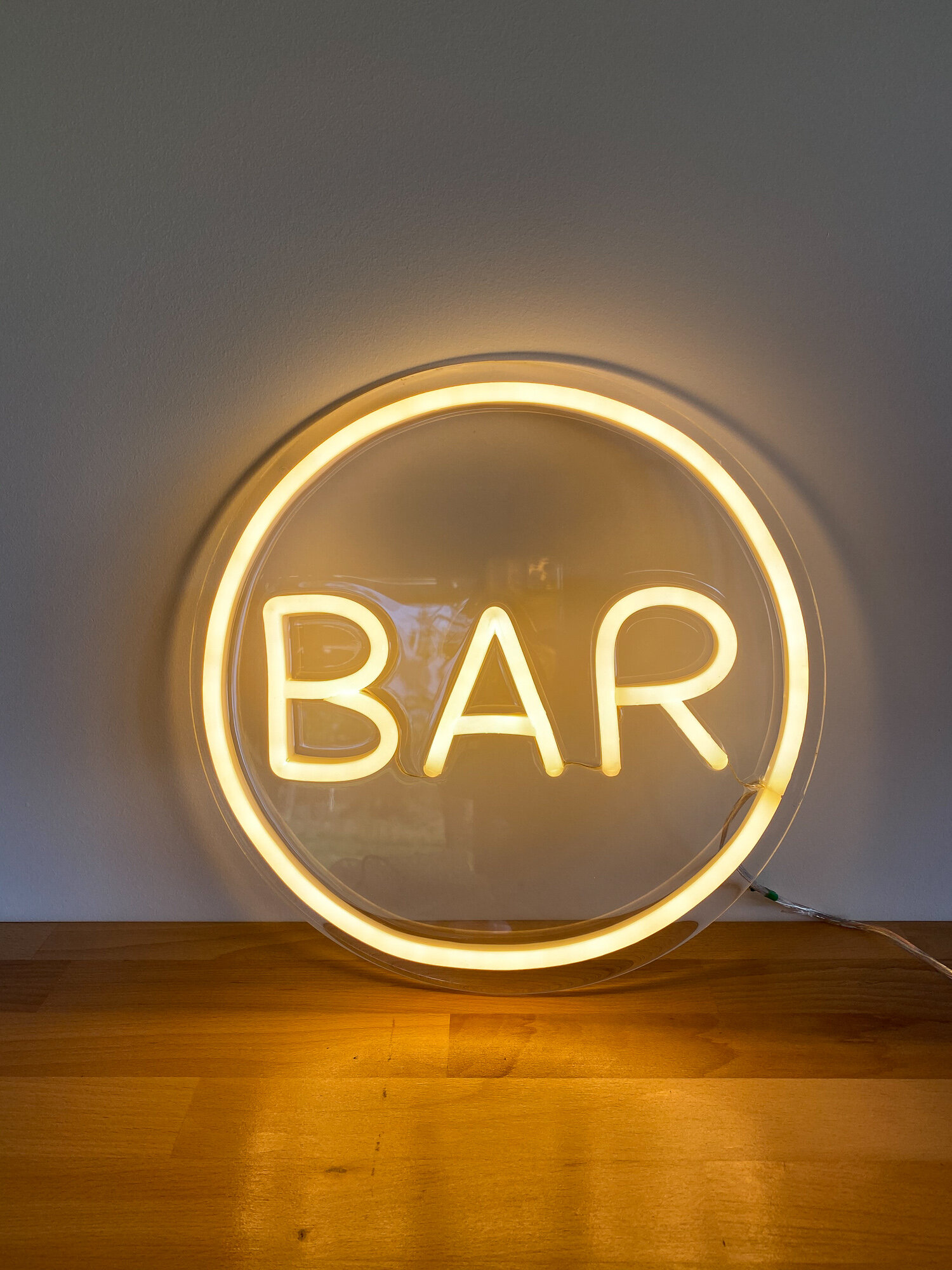 Neon 'Bar' Sign