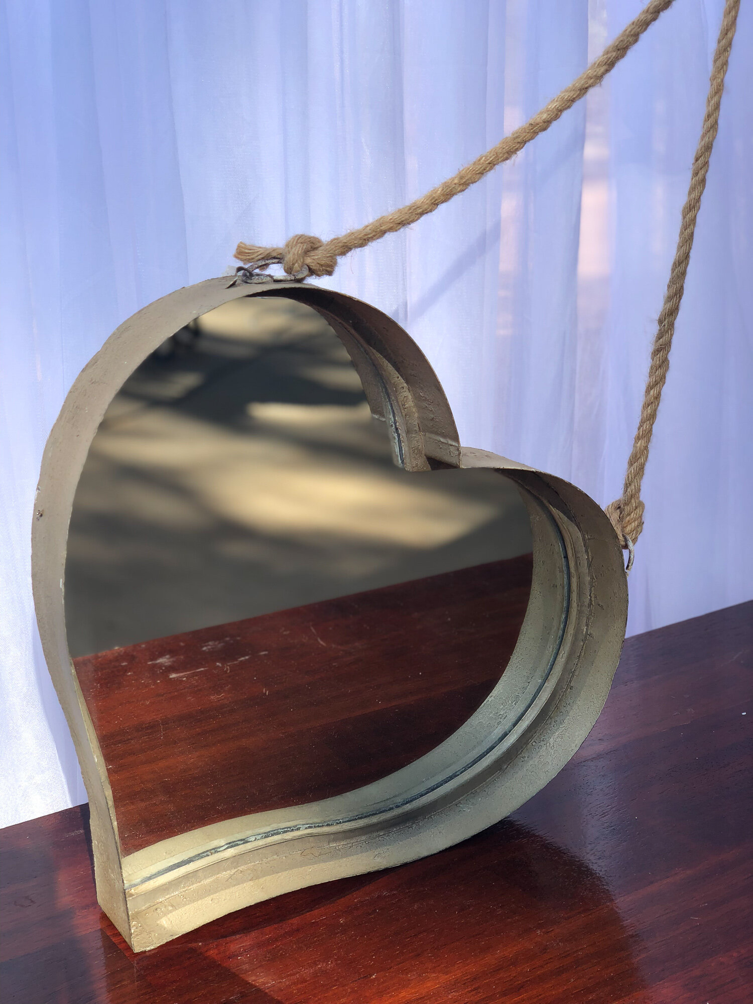 Hanging Heart Mirror