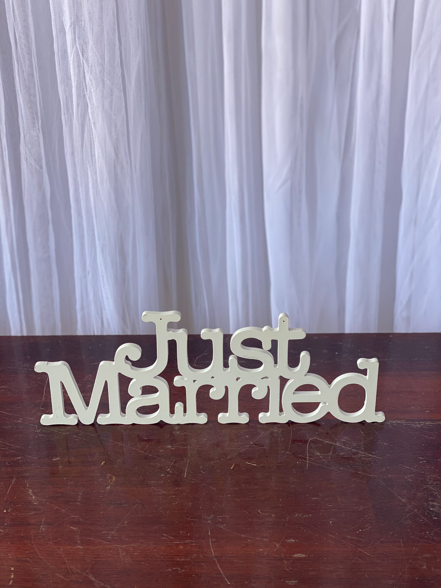 Small Just Married Sign