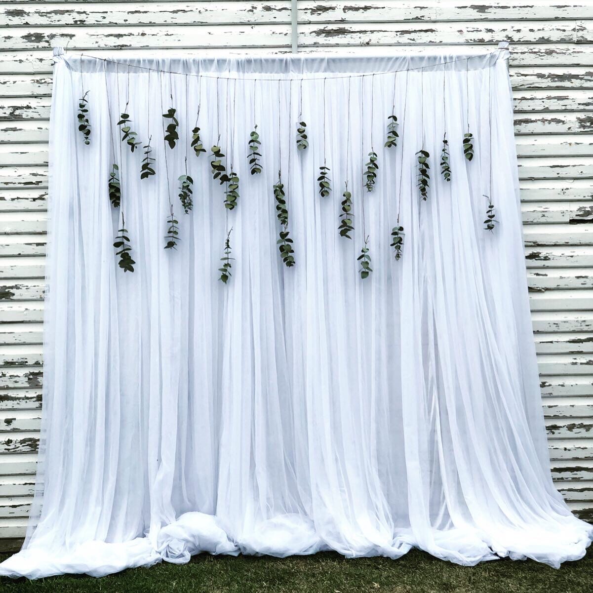 3x3m White Chiffon Material backdrop