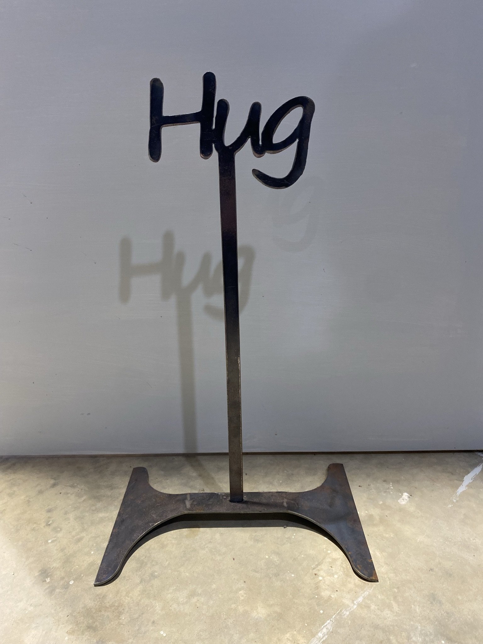 Hug Metal Sign