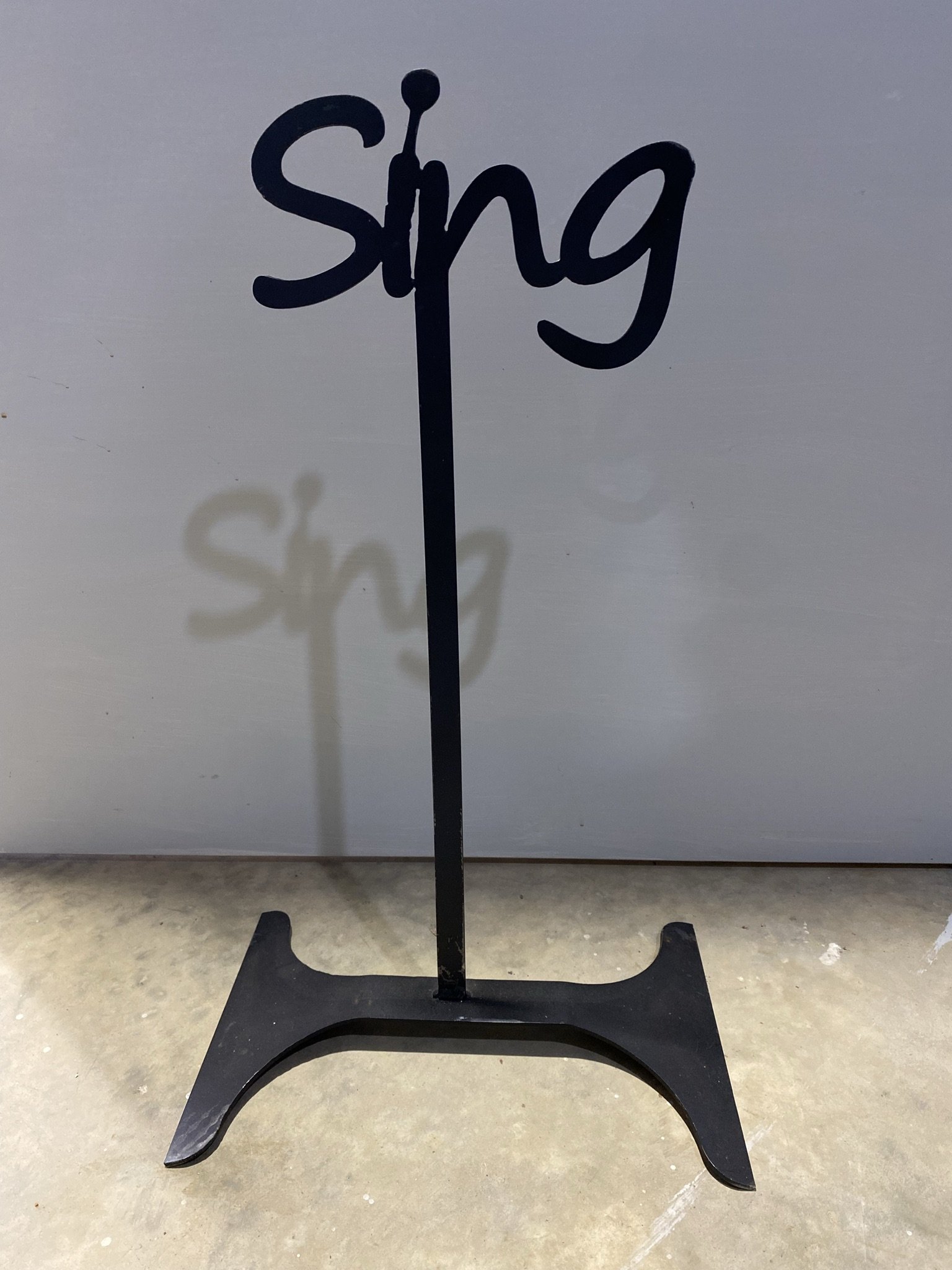 Sing Metal Sign 