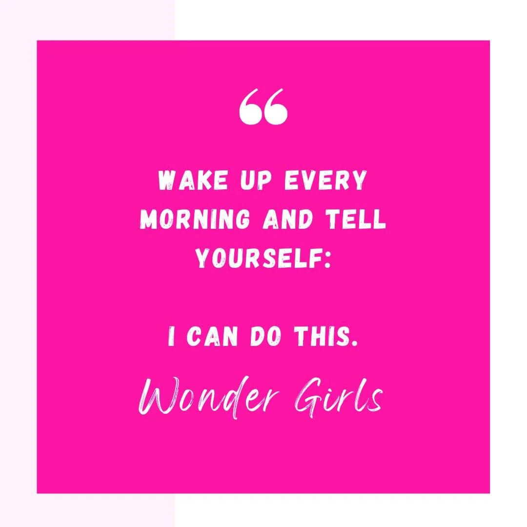 🌞 Wonder Girls, wake up every morning with determination in your hearts and repeat after yourself: 'I can do this.' Believe in the power within you to conquer the day! 💪✨ #BelieveInYou #WonderGirlsUSA #Affirmations #MorningRoutine